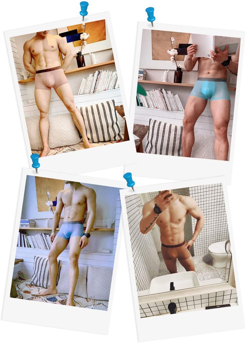 GAOGAO Breathable Ice Silk Men's Underwear Sweat Absorbing Fitness Sport Boxer Briefs Fast Drying - Image 3