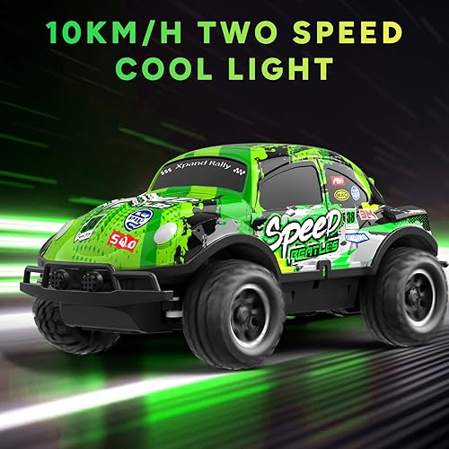 Miniatura 4 de GUOKAI Coches de control remoto para niños de 3, 4, 6, 7, 8, Rc Drift Car con 3.9 miH, carcasa colorida para hacer tu propio kit de coche RC de 2.4