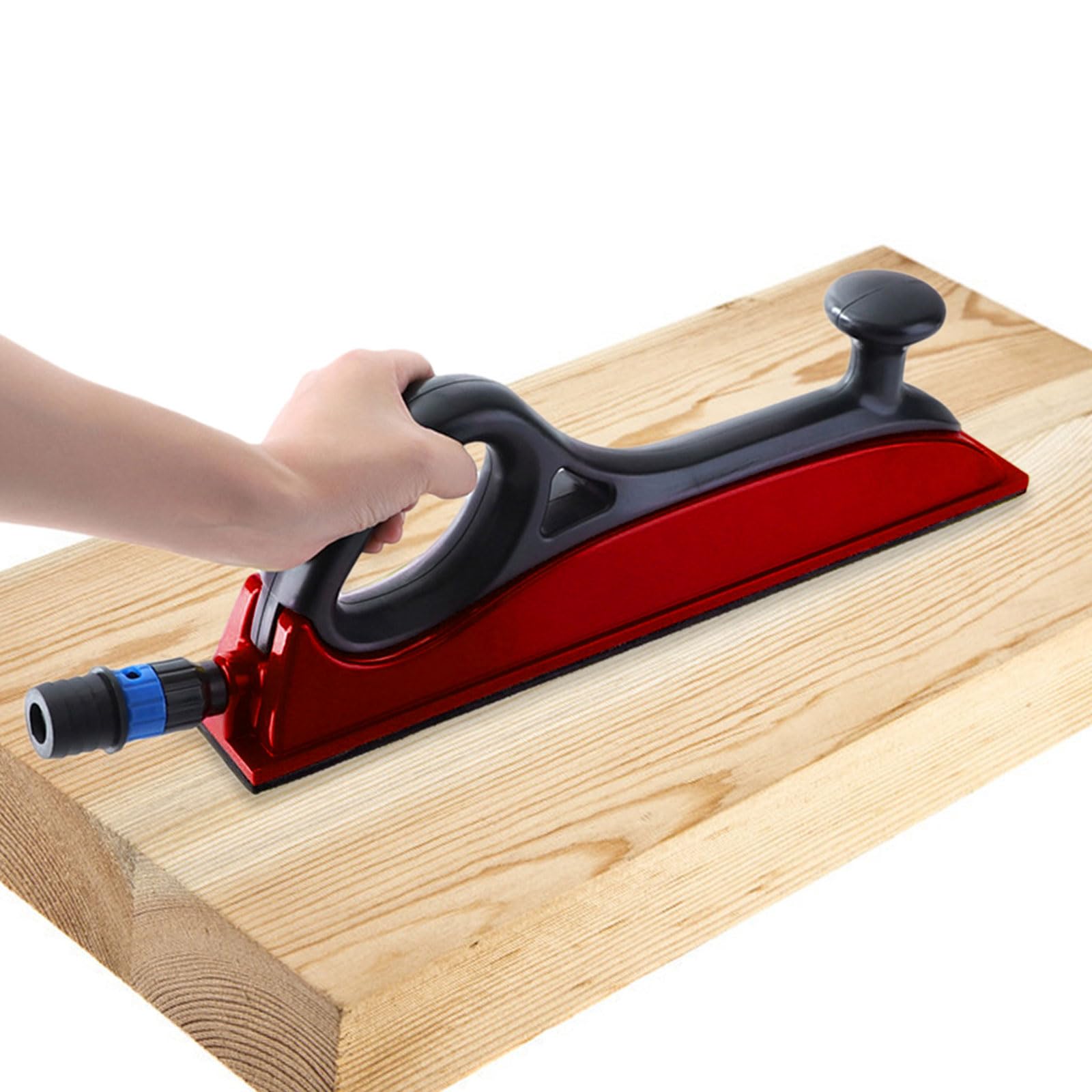 Práctico bloque de lijado manual al vacío, tabla de molienda a mano, sin polvo, gancho y bucle, apto para pulido de madera