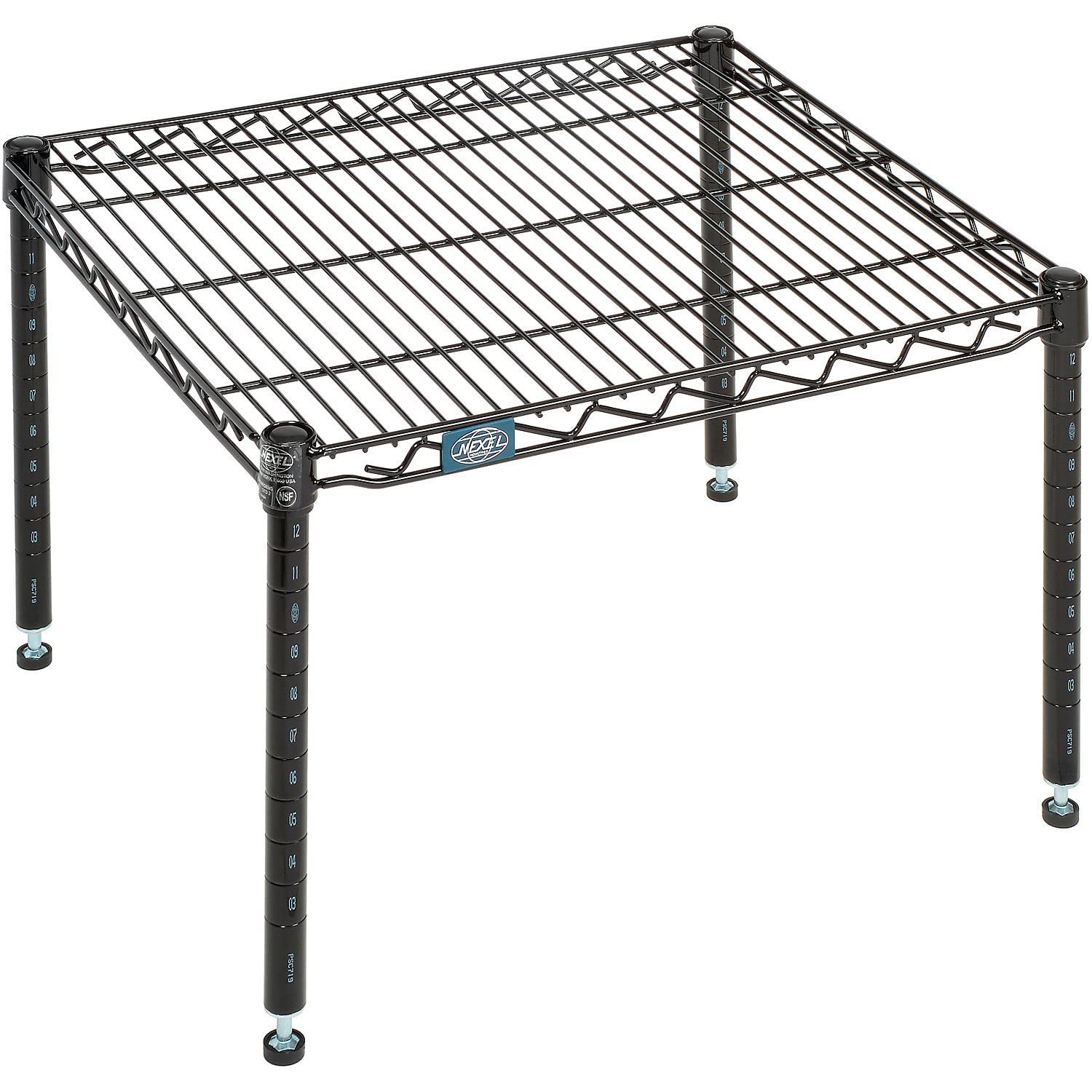 Black Epoxy Wire Dunnage Rack by Nexel – Wire, Black, Model P2124B