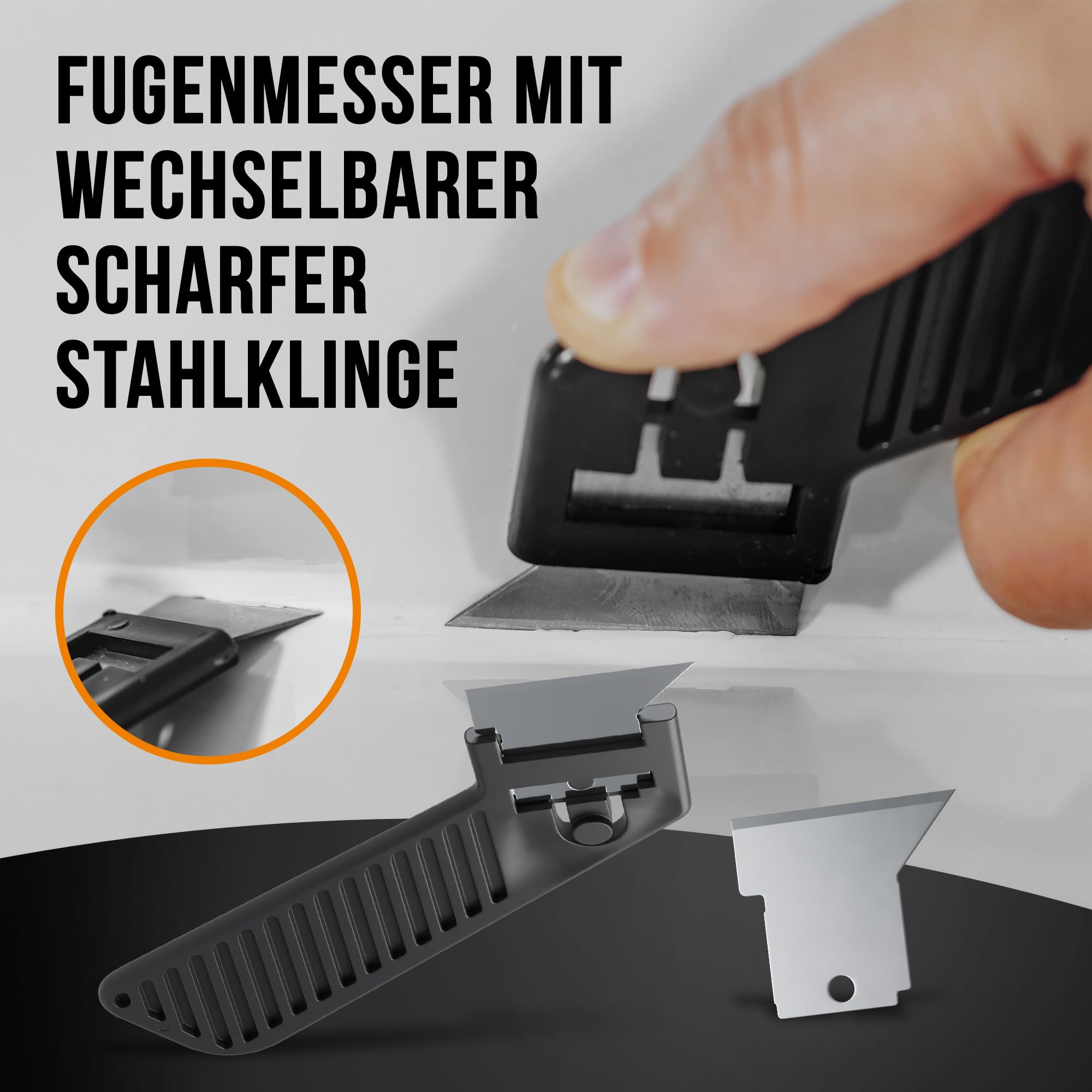Silikon Abzieher Set 3in1 - Komplett-Set Für Perfekte Fugen