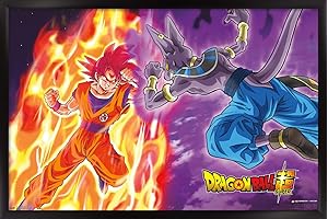 Dragon Ball Z: Super - Gods Battle Framed Canvas