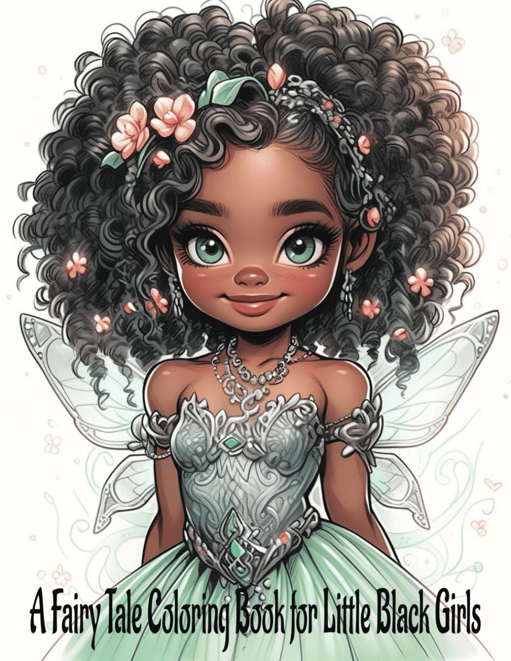 A Fairy Tale Coloring Book for Little Black Girls: 30 pages of magical coloring fun (A Fairy Tale coloring book for black girls)