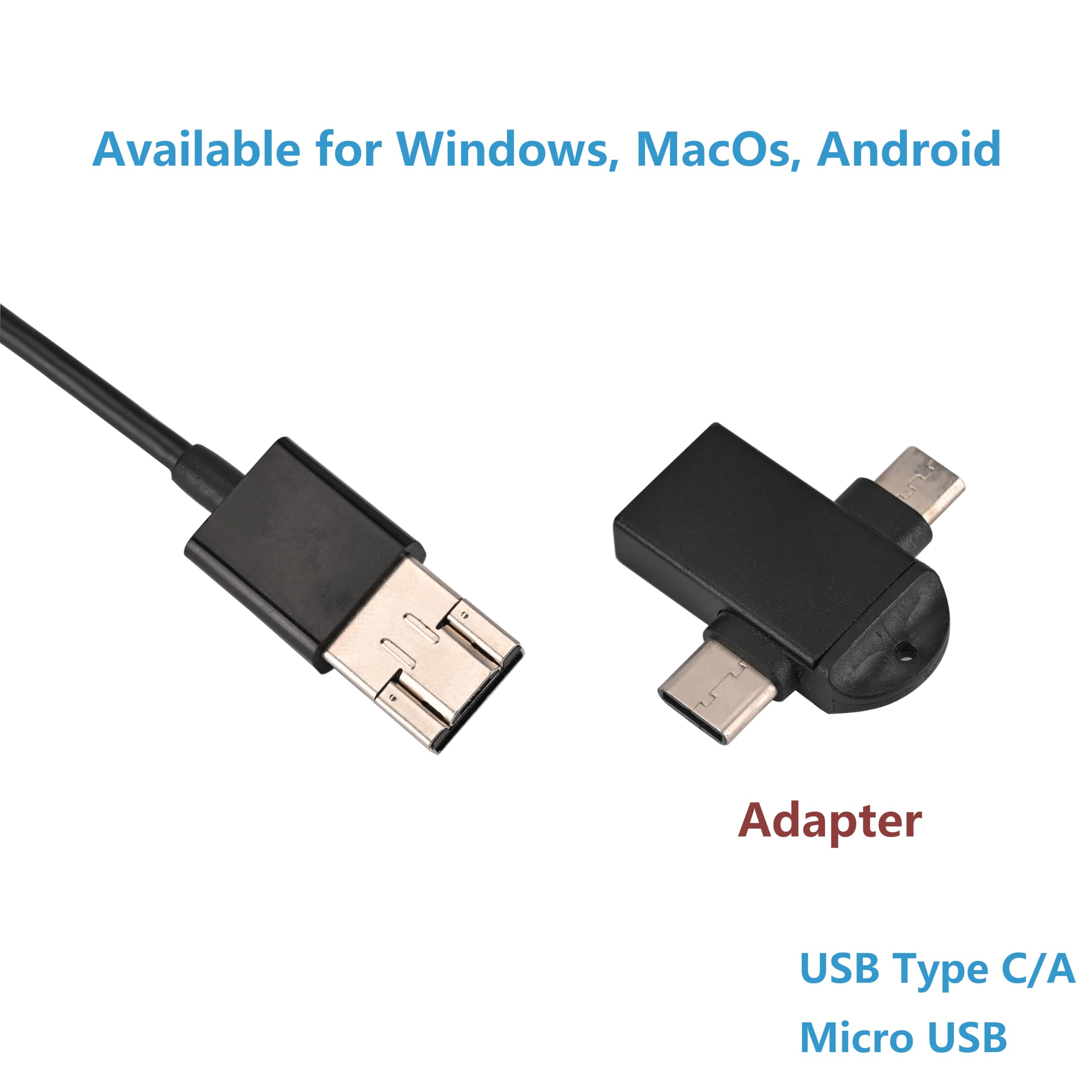 Simulación Laparoscópica Entrenamiento HD 1080P USB 0 o 30 Grados Cámara endoscópica para Entrenamiento, con Base metálica (Cámara de 0°)