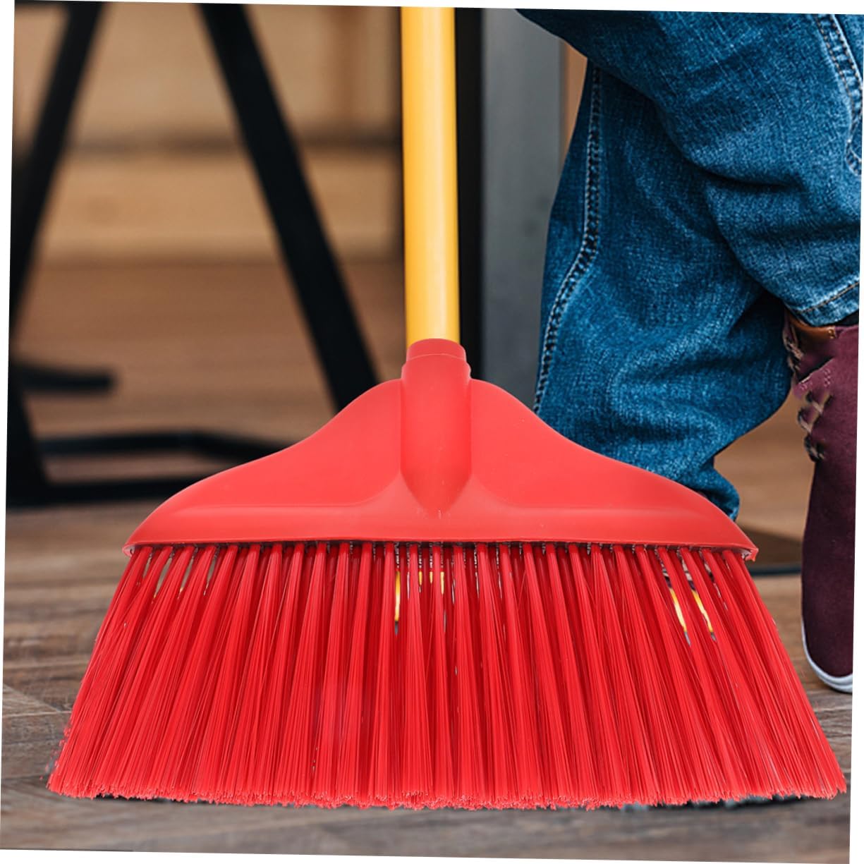 2pcs Home Sweeper Head Replacement for Broom Durable Indoor Cleaning Broom Head with Flexible Bristles for Easy Floor Sweeping and Rubbish Removal