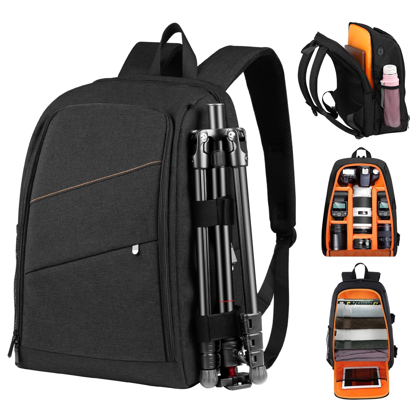 CHICIRIS Camera Backpack with Rain Cover and Organizers Large Capacity
