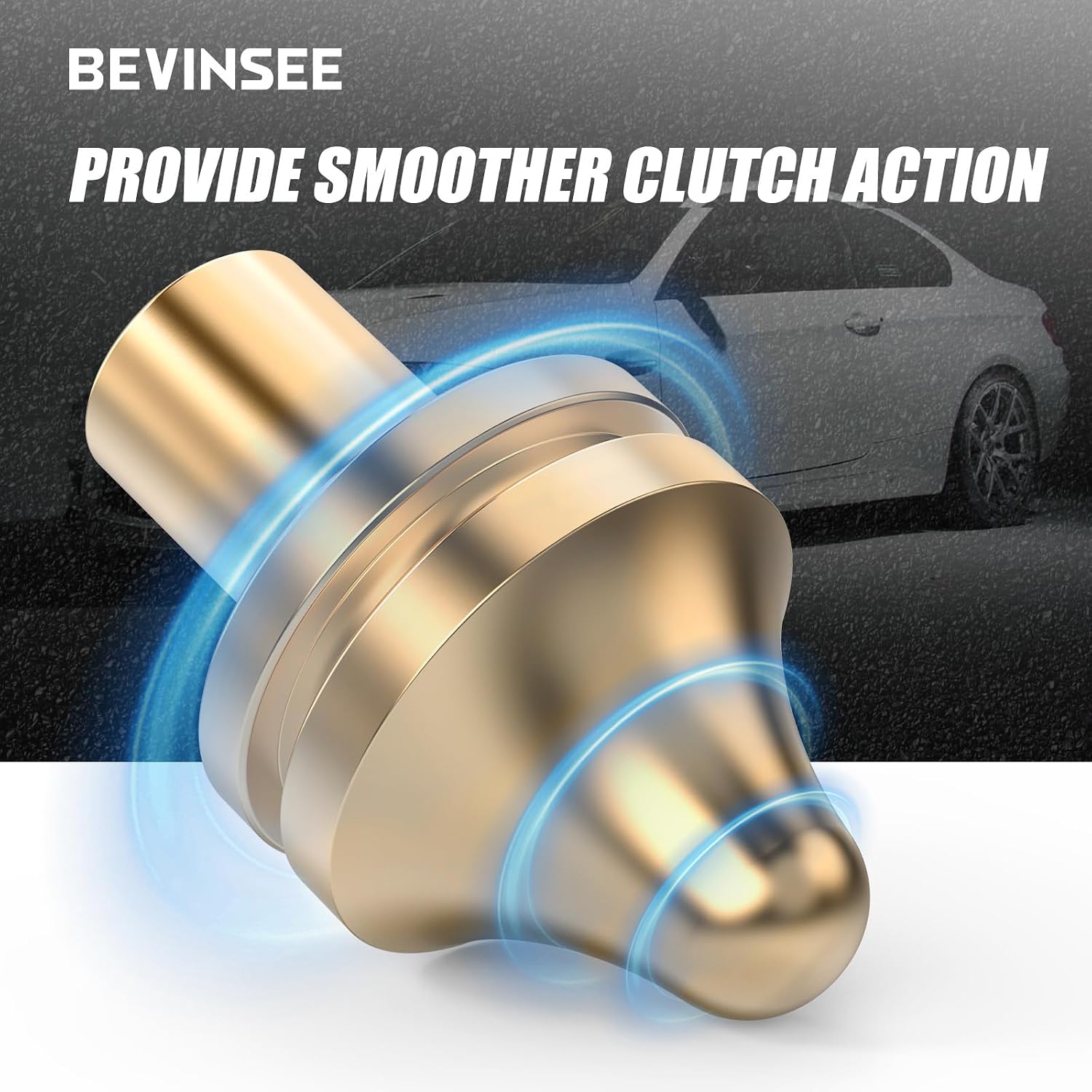 Bevinsee Clutch Fork Pivot Pin 21511223328 Brass Compatible with BMW E36 E46 E90 E92 E39 E60 E85 F10 F30 Z4 M3 M4 323i 325i 330i 328i 525i 530i 540i 528i 535i, Clutch Fork Pivot Ball Pin