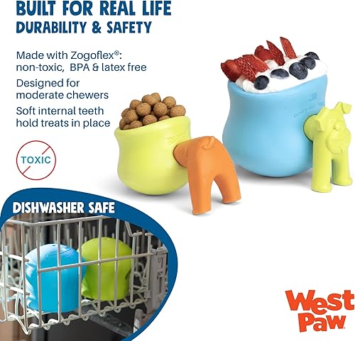 Miniatura 3 de Dispensador interactivo de golosinas para perros West Paw, con diseño Toppl de Zogoflex®, L