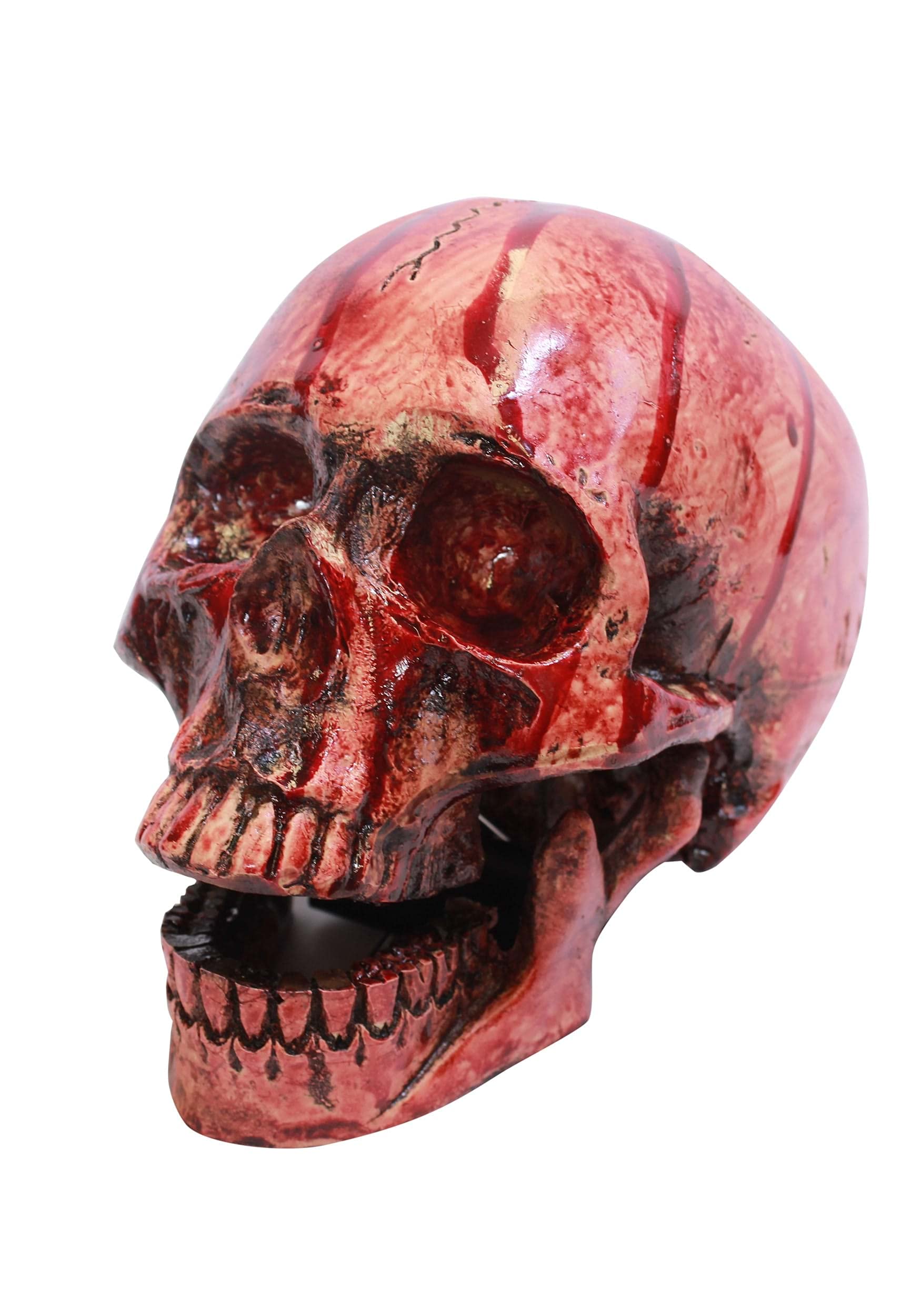 Ghoulish Production - Experimento de Calavera de Resina Ensangrentada, Línea Resin Cranium, Disfraz de Látex Resistente, Pintada a Mano, Halloween, Desfile de Carnaval, Fiesta de Disfraces