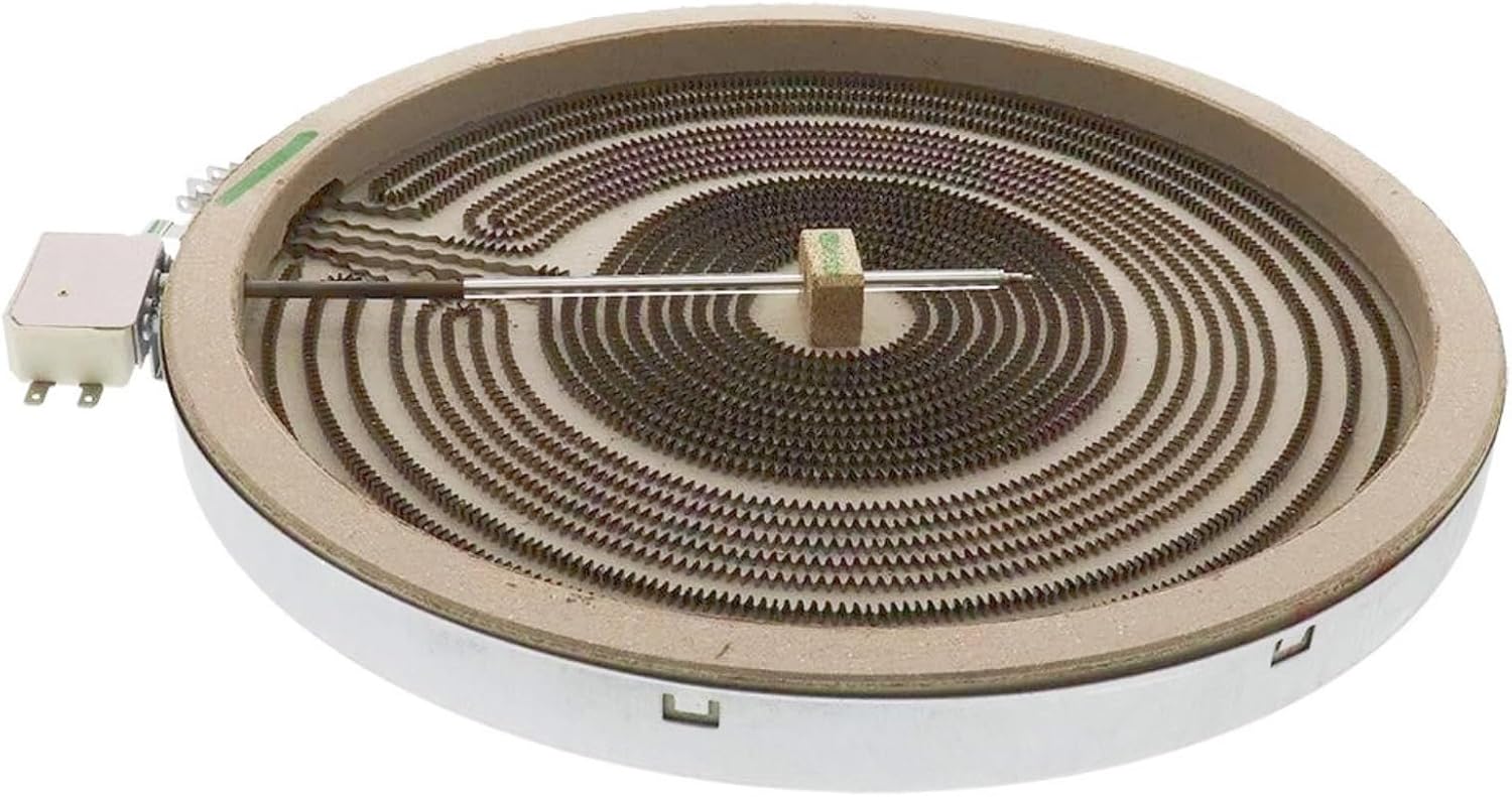 WB30T10155 12in Range Radiant Heat Ceramic Triple Burner Element for GE Electric Stoves, 12in Triple Radiant Heating Element 3012744816 AP5791281 PS8754838, 240 Volts,3600/2400/1400 Watts