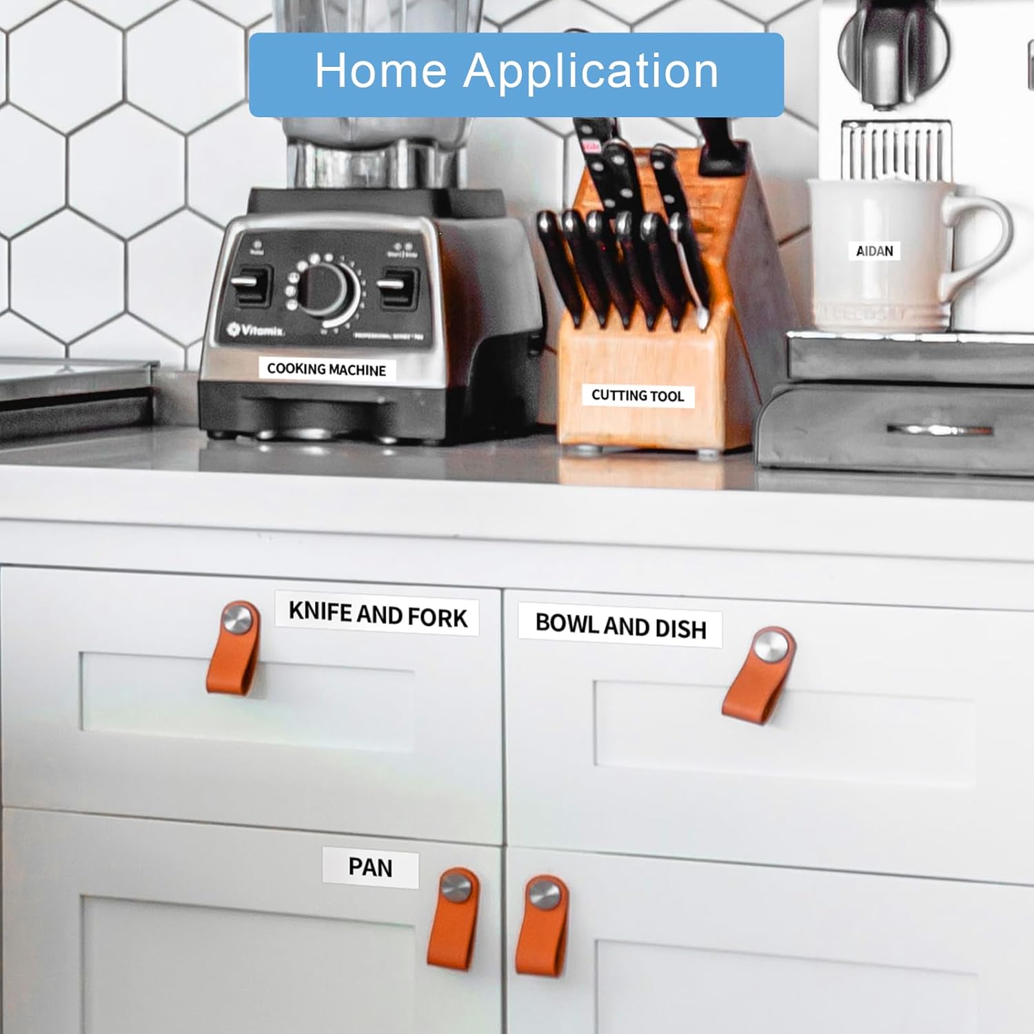 Absonic 12mm 0.47 Laminated White Tz-231 Tape Compatible for Brother Tze-231 Tze Tape 1/2 Inch Refills Work for P Touch Label Maker PTD220 PTD210 PTH110 PTP710 PT-610BT PTD400, Black on White, 6 Pack - Image 4