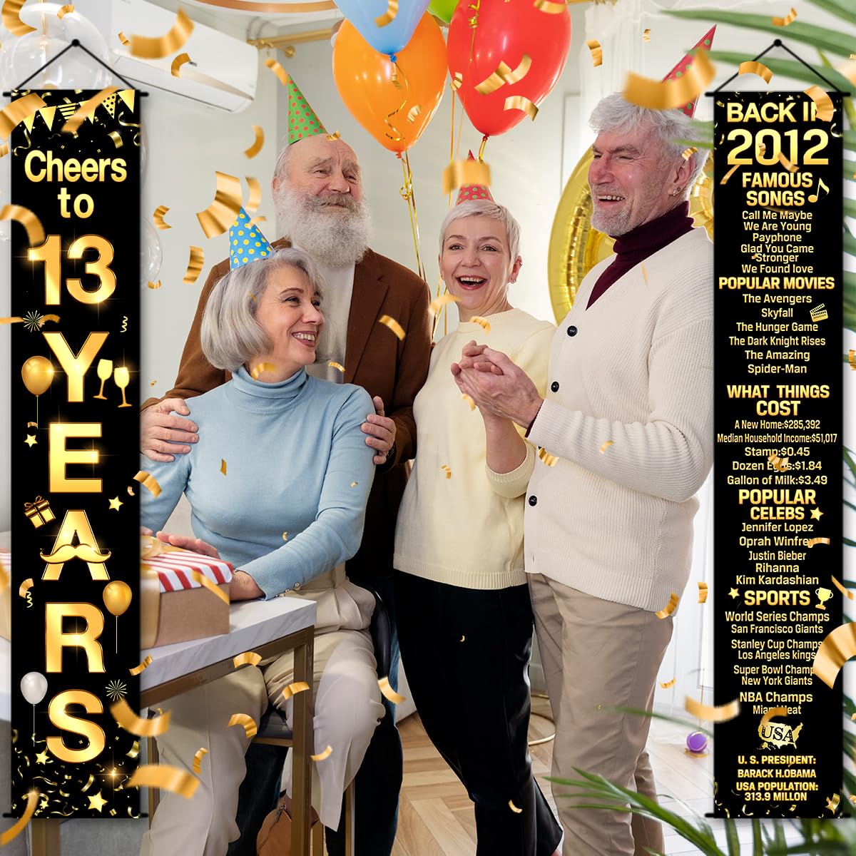 13. Geburtstag Deko-Set – „Back In 2010“ & „Cheers To 13“ Banner Für Die Perfekte Teenager-Party