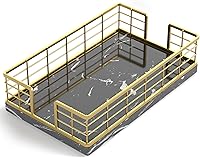 Vista 17 de Servilletero para mesa, dispensador de servilletas de pie de hierro de madera para mesa de comedor, granja, cóctel, picnic, soportes de madera