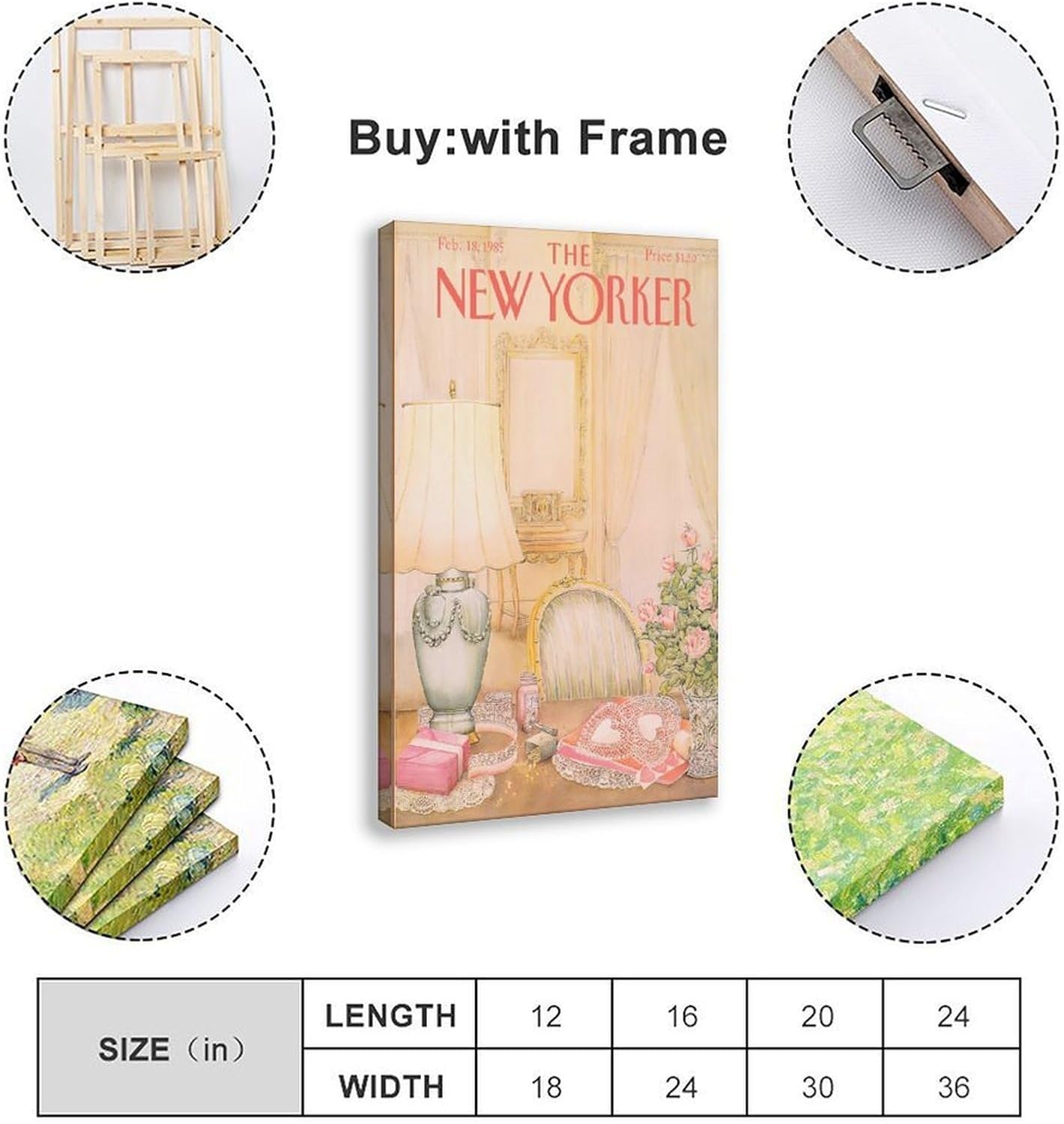 Erwyn Yorker Magazine Poster Canvas Wall Art Vintage Posters New Prints For Dorm For Bedroom Home DecorFrame-style 24x36inch(60x90cm)