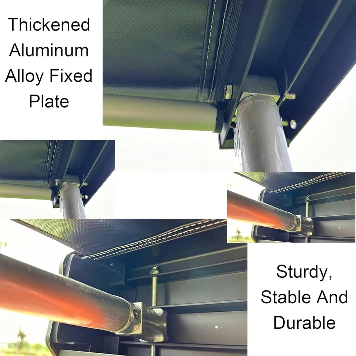 AMNOOL Campaign Tent, Camper Awning, Retractable Awning Waterproof Awning On The Shadow Tent (Size: 160cm (5.2ft) X 250cm (8.2ft))