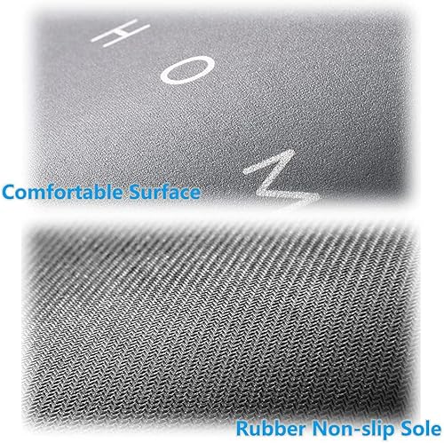 Miniatura 4 de Tapete de baño súper absorbente, suave, de secado rápido, barrera contra la suciedad, tapete para puerta de piso, tapete para puerta (gris, ovalado,