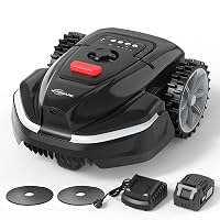 YARDCARE V3 Robot Tagliaerba Senza Filo Perimetrale, Navigazione Visiva AI