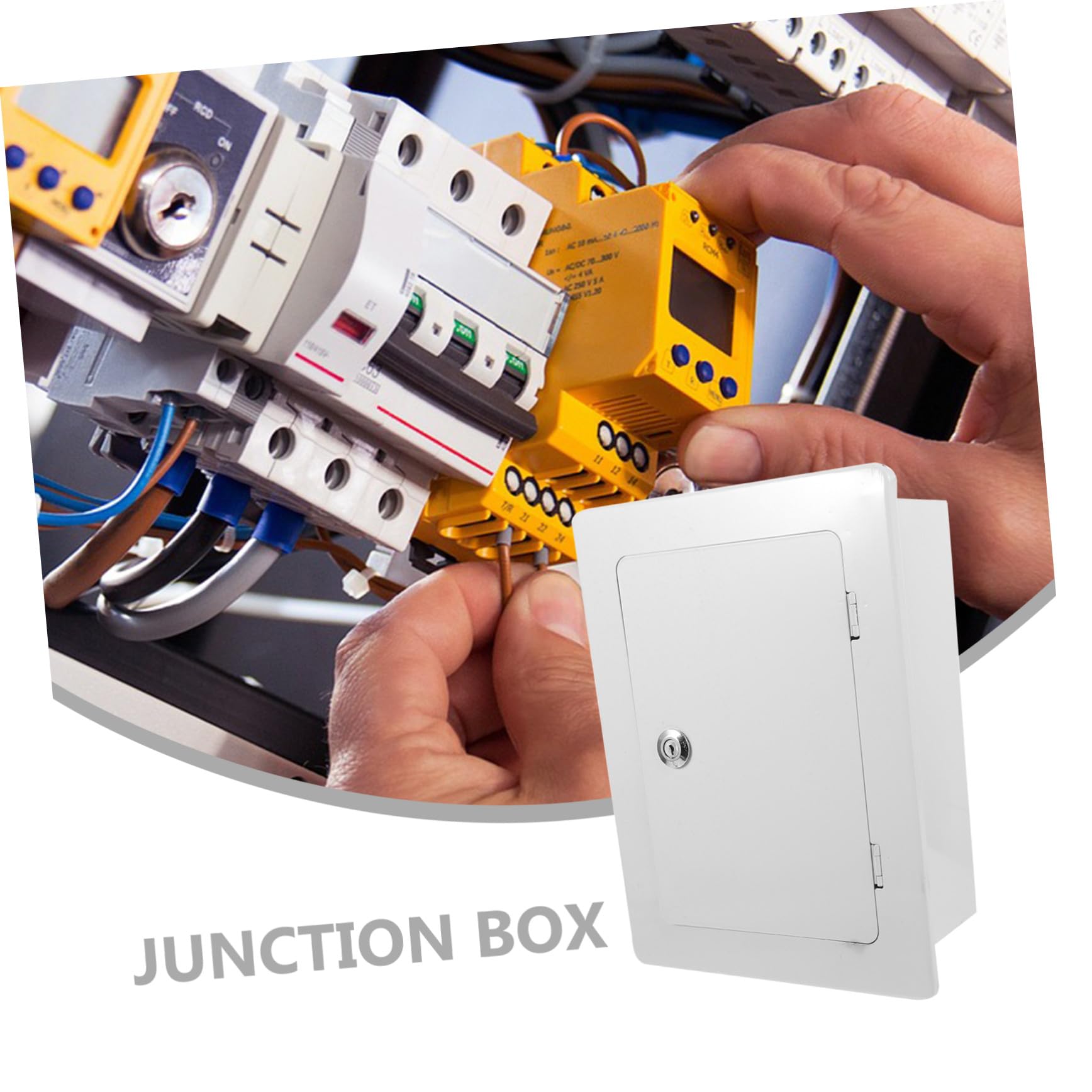 Caja de Conexiones y Fácil Instalación de Acero Laminado en Frío Blanco Protección Eléctrica Exterior para Aplicaciones al Aire Libre