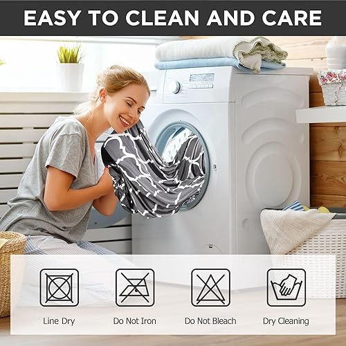 Miniatura 6 de Peryiter Juego de 3 fundas de sofá para sala de estar, fundas para sofá y sofás, funda protectora de muebles, ajuste elástico, sin arrugas (gris