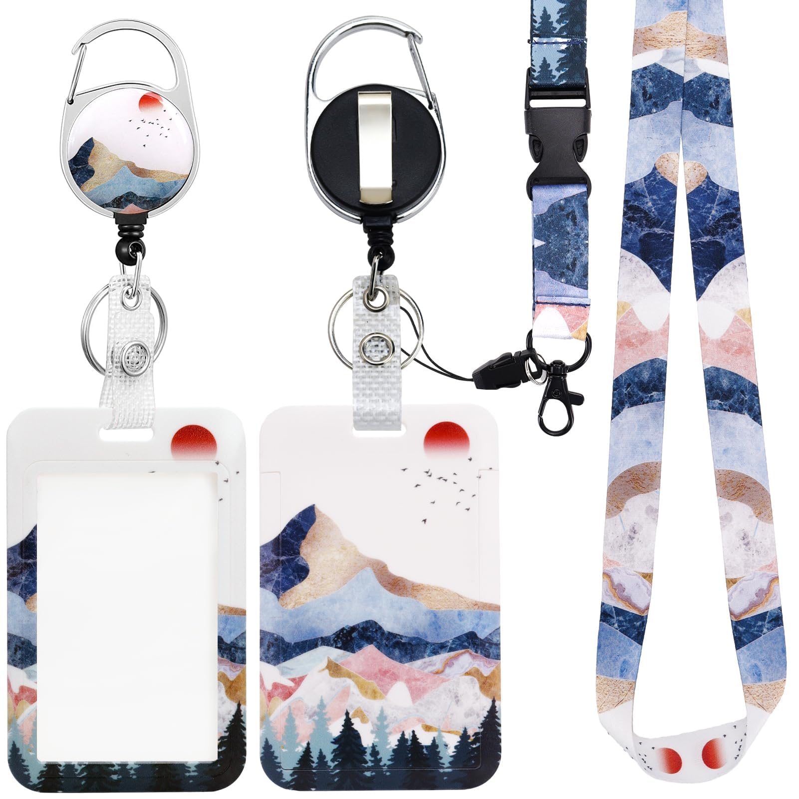 Portabadge Con Cordino Retrattile - Per Infermieri, Studenti E Ufficio