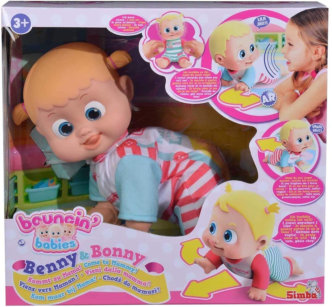 Simba Bouncin Babies - 105143250 - Bonny Vieni dalla Mamma - Bambola Interattiva