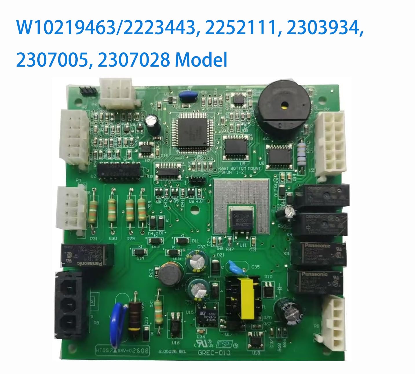 Control Board for Whirlpool KitchenAid Refrigerator W10219463 2307028