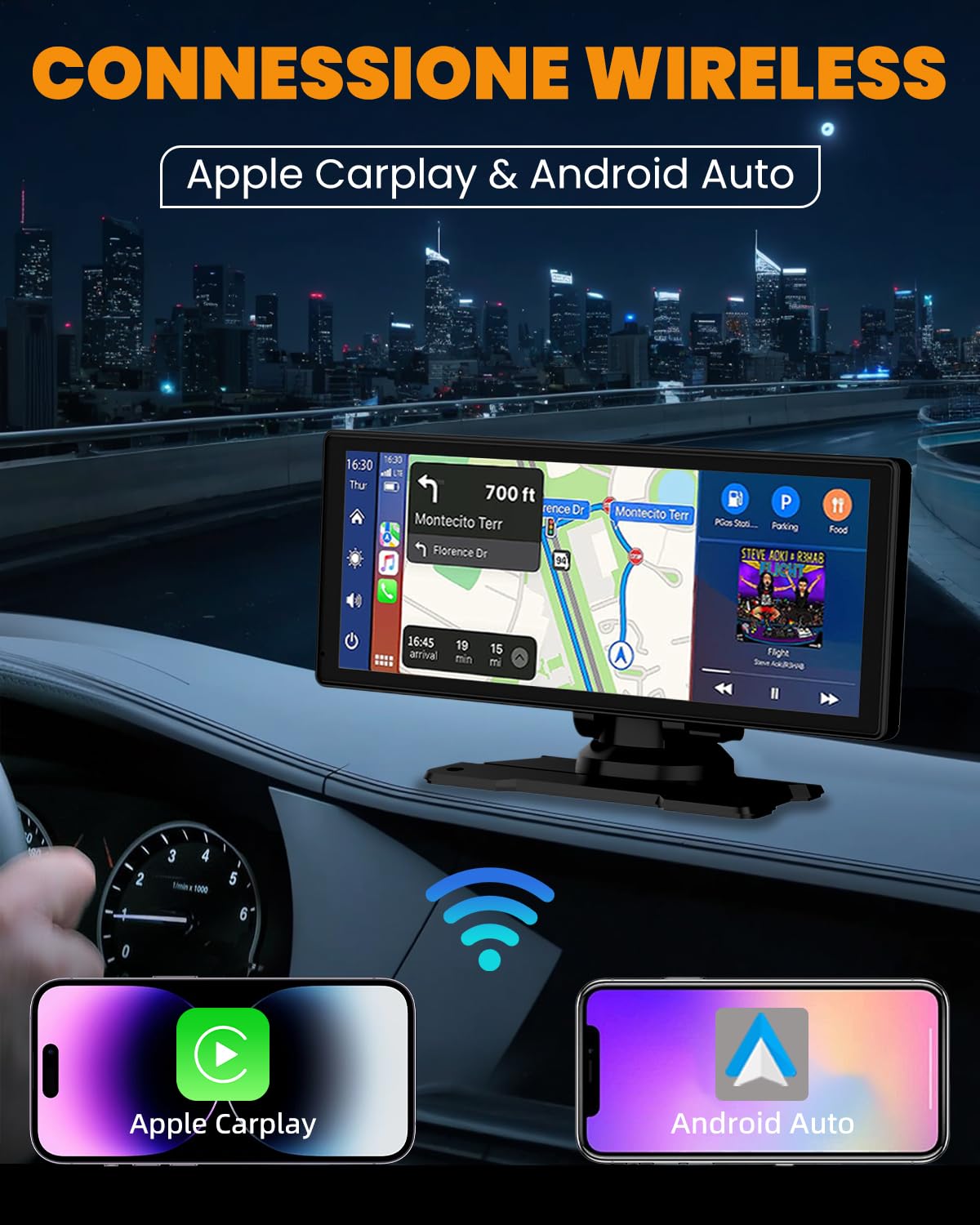 Carplay Car Radio 8,88 Pollici Bluetooth GPS - Dettaglio