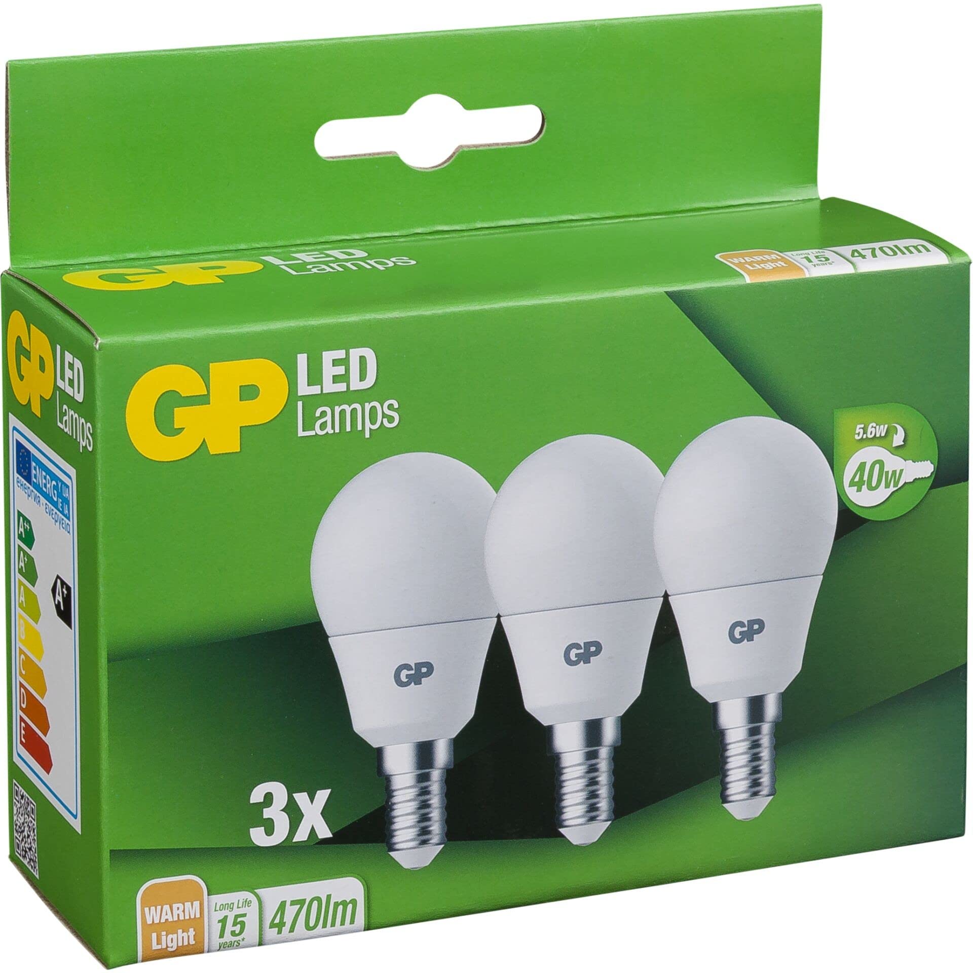 Ampoule E14 LED GP Lighting Mini Globe A45 pour remplacer vos lampes 40W