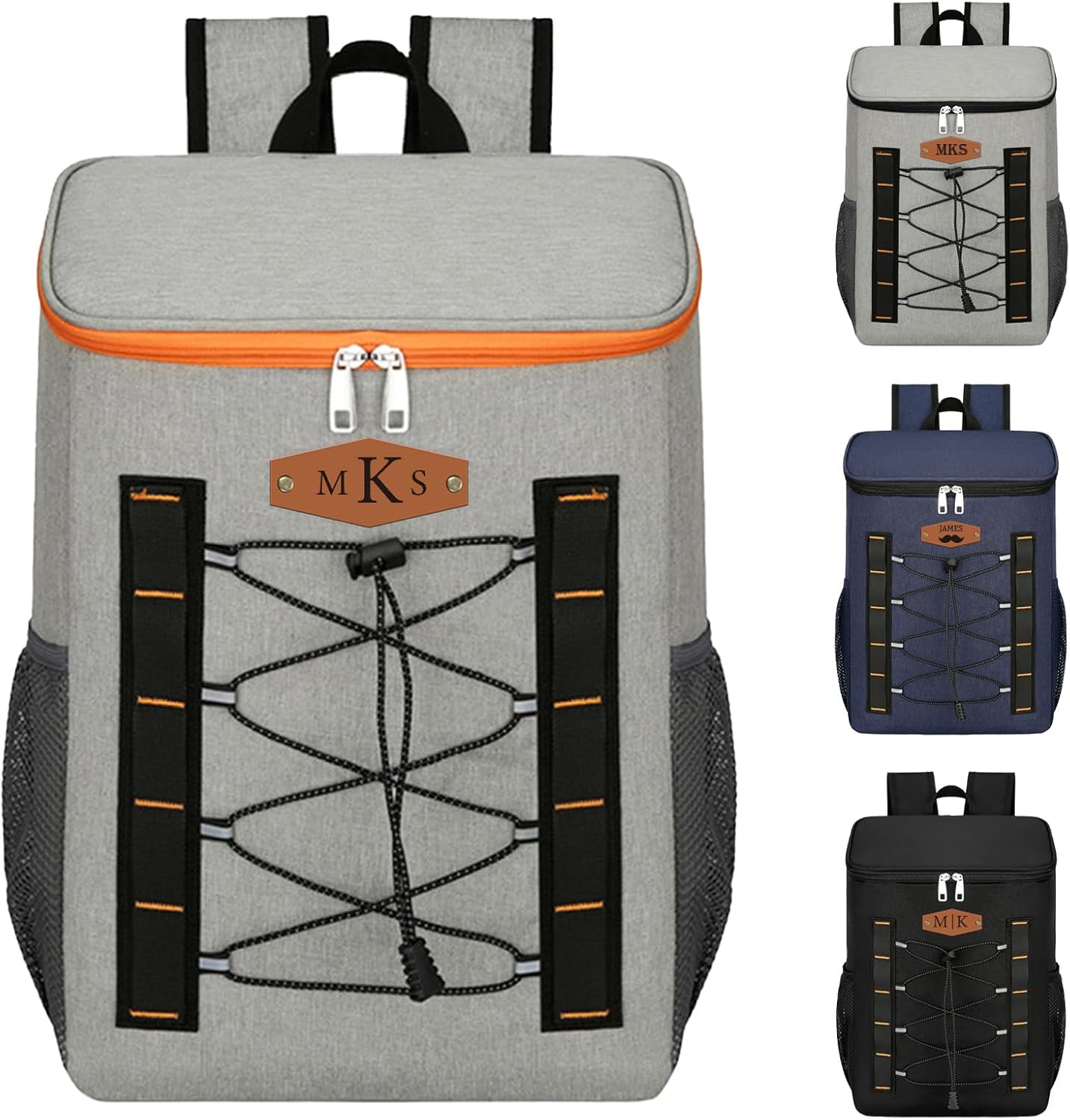 Personalized Cooler Backpack - 40 Can Customized Gifts for Men, Leakproof & Waterproof Insulated Backpack Cooler for Beach Beer, Camping Picnic, 23L Large Capacity​