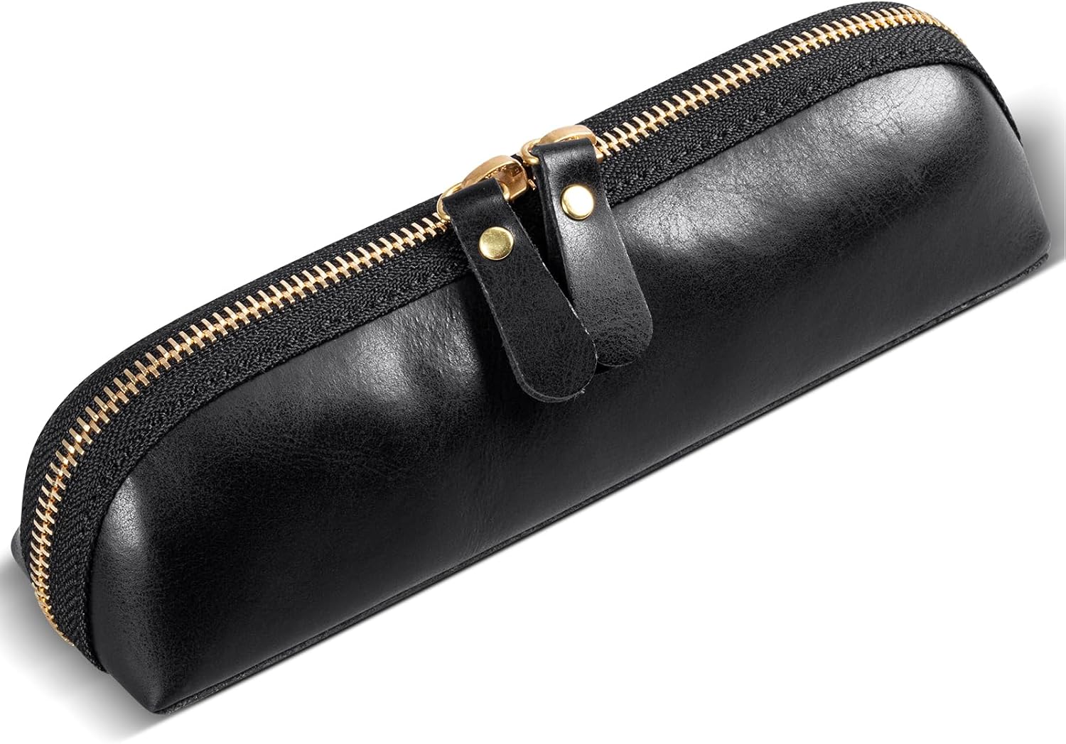Genuine Leather Pencil Case Cover with Zipper Pen Sleeve Bag