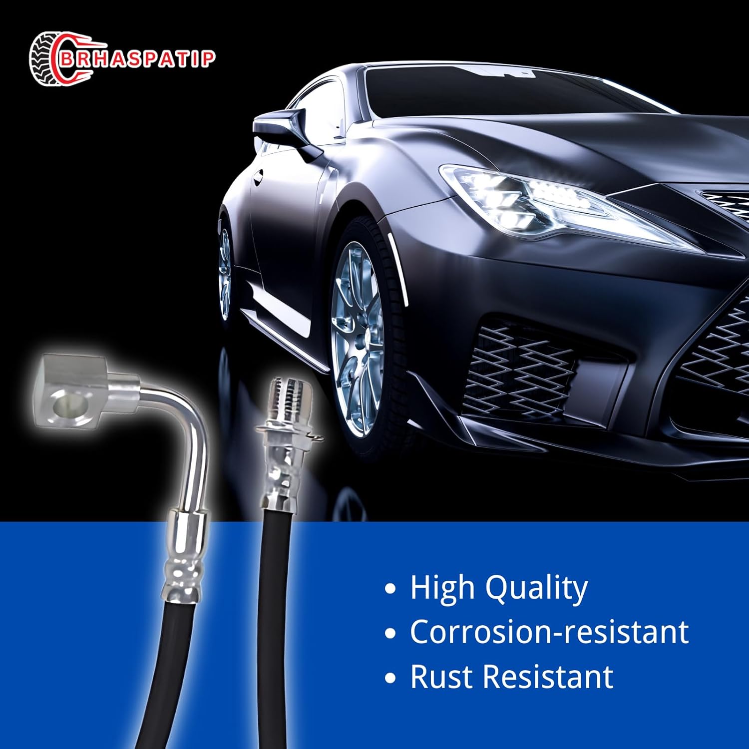2Pcs Brake Hose Front Brake Hydraulic Hose Brake Line Replacement for Chevrolet C10 1975-1978 for Chevy C10 1975-1978 for Chevrolet C10 Pickup 1973-1974 for Chevy C10 Pickup 1973-1974