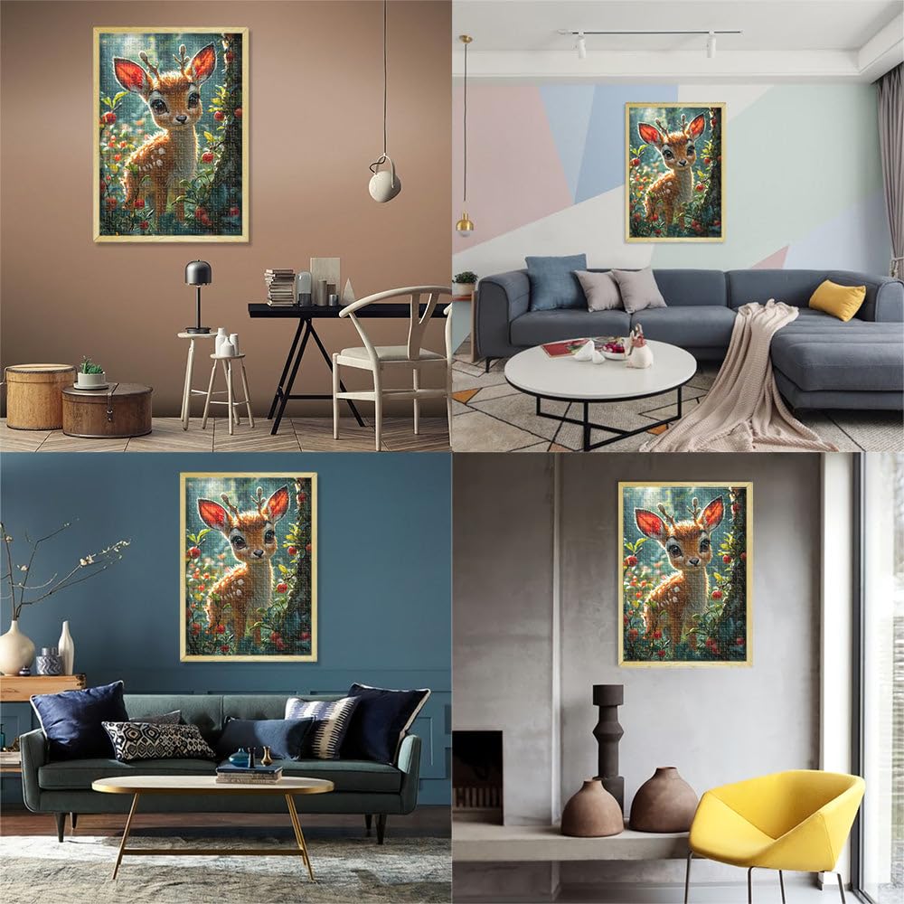 Schöner Gazellen-Cartoon Puzzle 2000 Teile für Erwachsene Lernspielzeug für die ganze Familie Geschenk zum Geburtstag 70x100cm