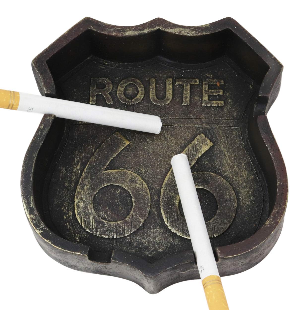 Amazon.com: Ebros Iconic Road Trips US Will Rogers Highway Route 66  Cigarette Ashtray Figurine 4.75