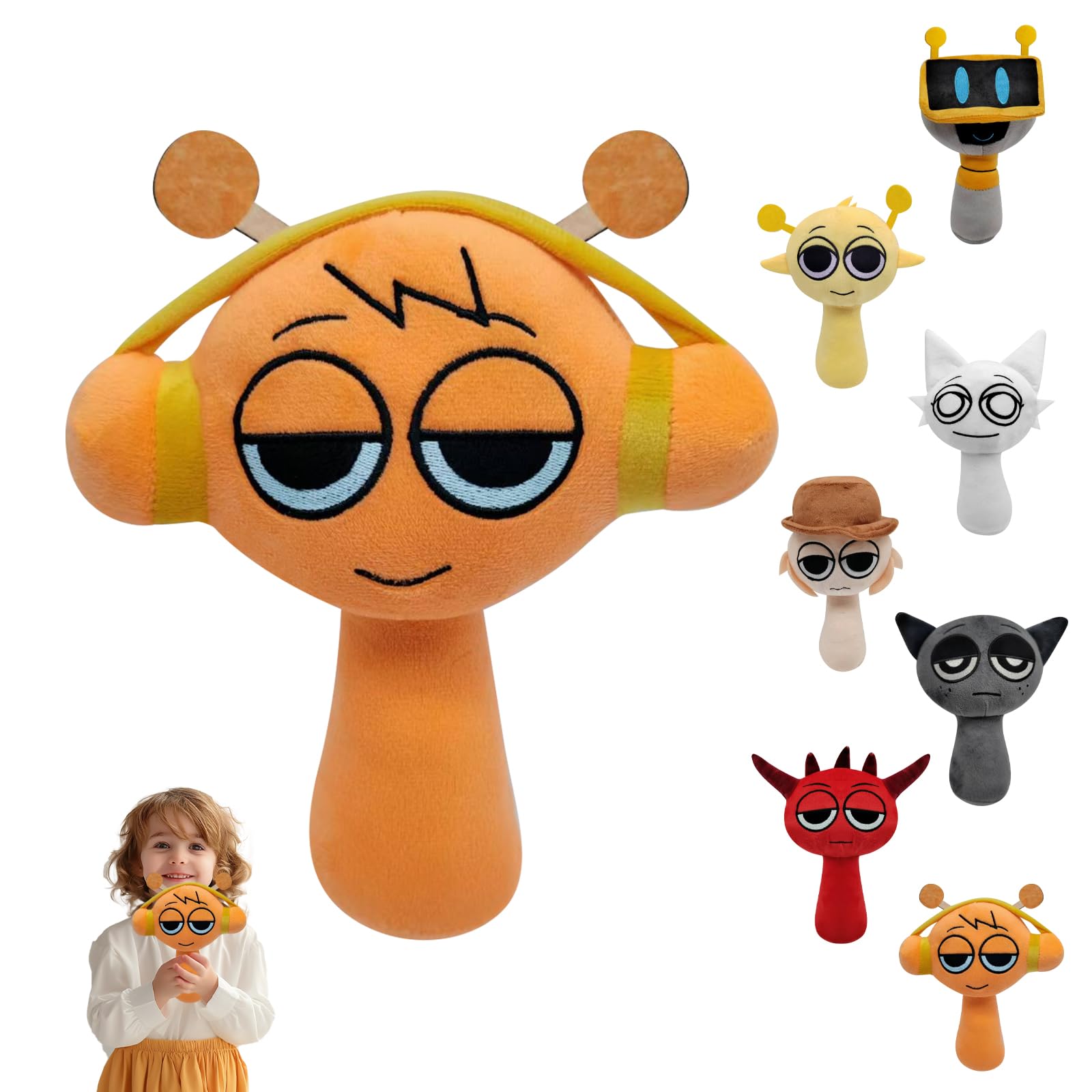 S-prunki Plushies, 9.8" S-prunki Plush, Peluche S-prunki Wenda, Suaves y Lindos SPR-unki Wenda Plush, Muñeco De Peluche Wen-da De Anime, Presentes para niños y niñas y Fans