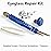 PTSLKHN Eye Glass Repairing Kit, S2 Steel Screwdriver with 15 Types of Screws, Precision Eyeglass Repair Tool Set (Blue 2in1-screws)