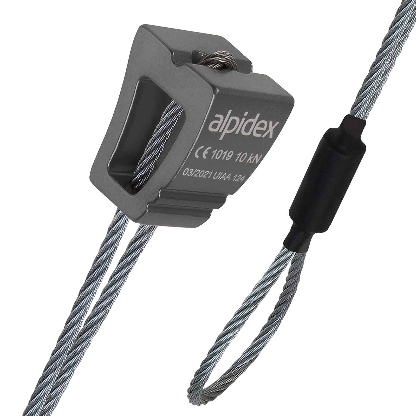 ALPIDEX Klemmkeile Set 10 teilig ; Größe 1 - 10 Klemmgerät Sicherung Trad Klettern Clean Climbing Drahtschlinge