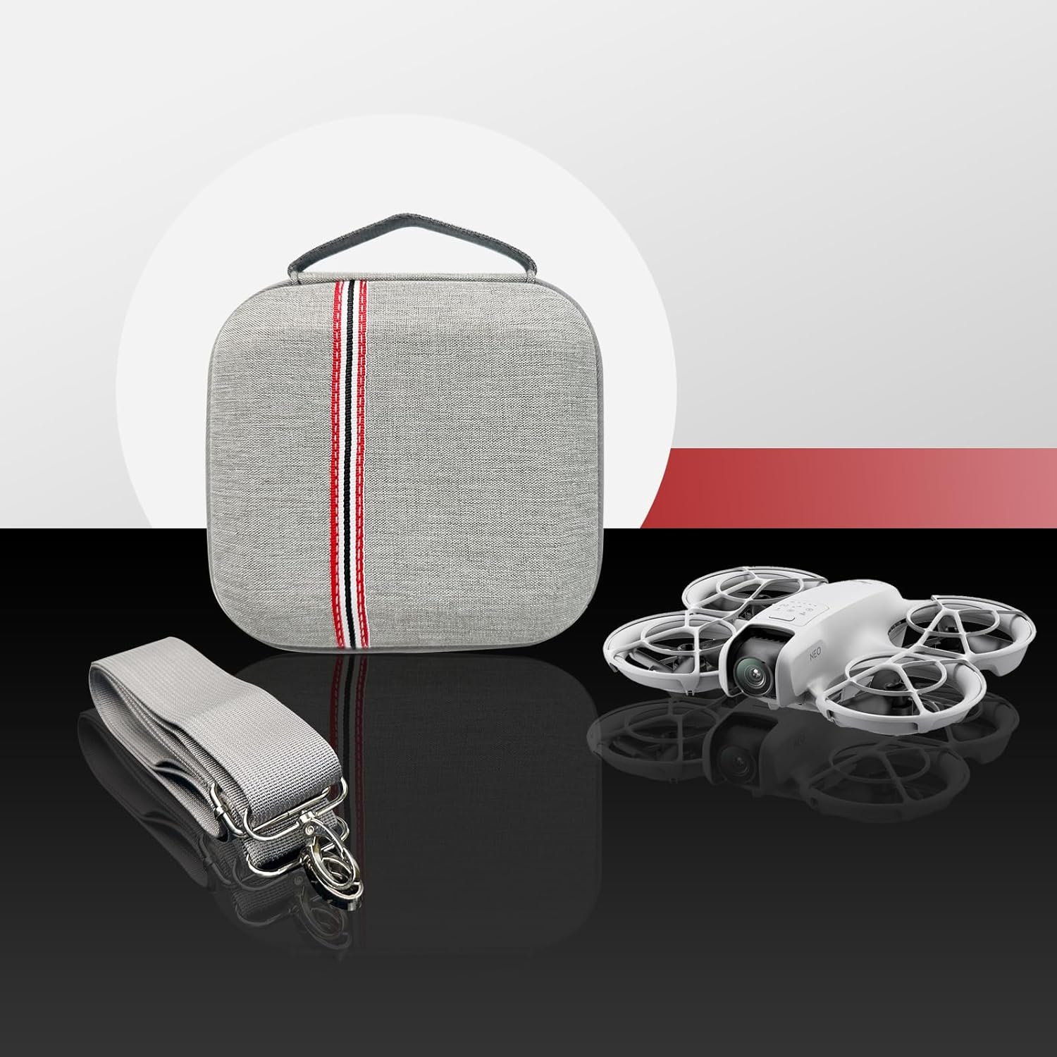 Carrying Case for DJI Neo,Mini Travel Bag Drone Accessories, Portable Travel Protective Shoulder Bag for DJI Neo Drone and Two-Way Charging Hub Accessories - Image 8