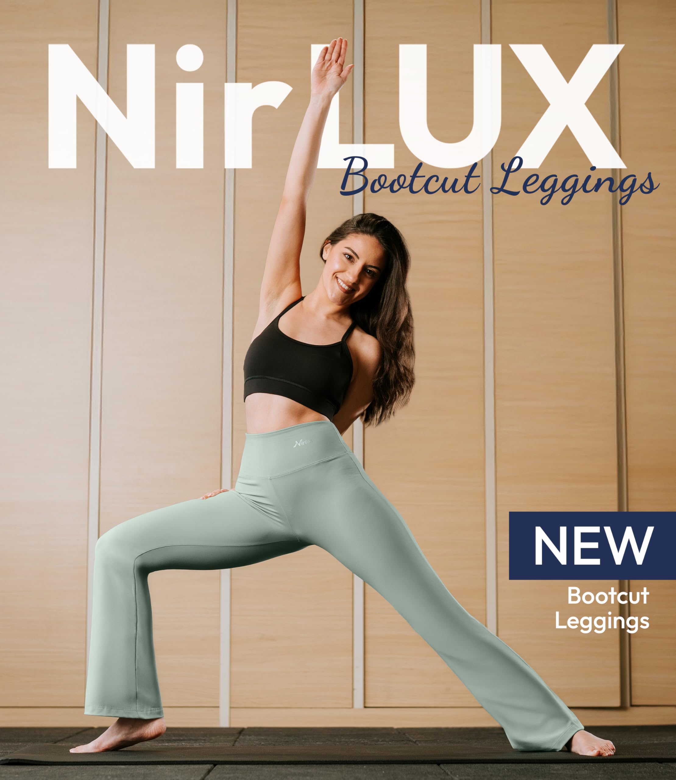 NirLUX Bootcut Yoga Pants - Soft Leggings for Women Regular & Plus Size Womens Leggings Tummy Control for Gym & Yoga (8 28