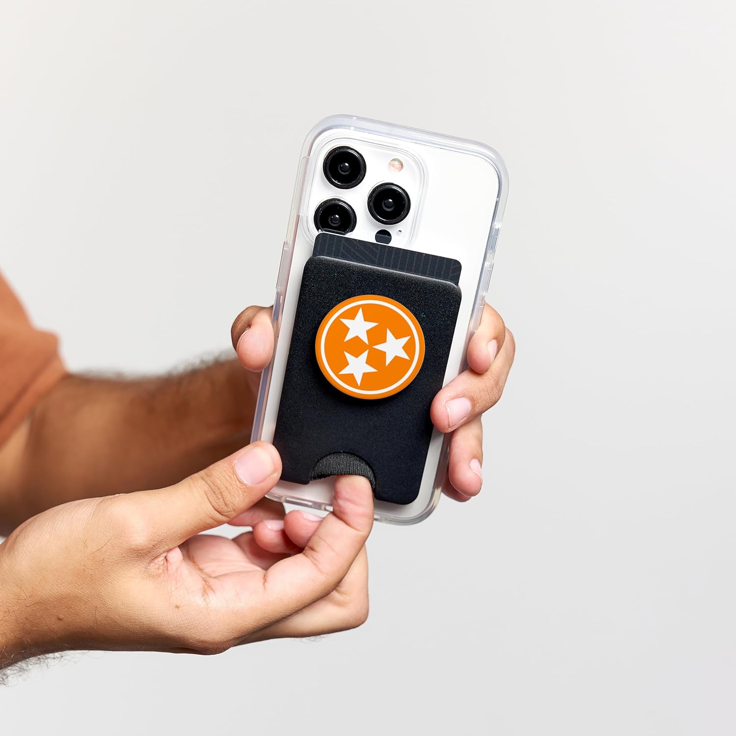 Tennessee Flag Love Home Volunteer State In Orange PopSockets PopWallet for MagSafe