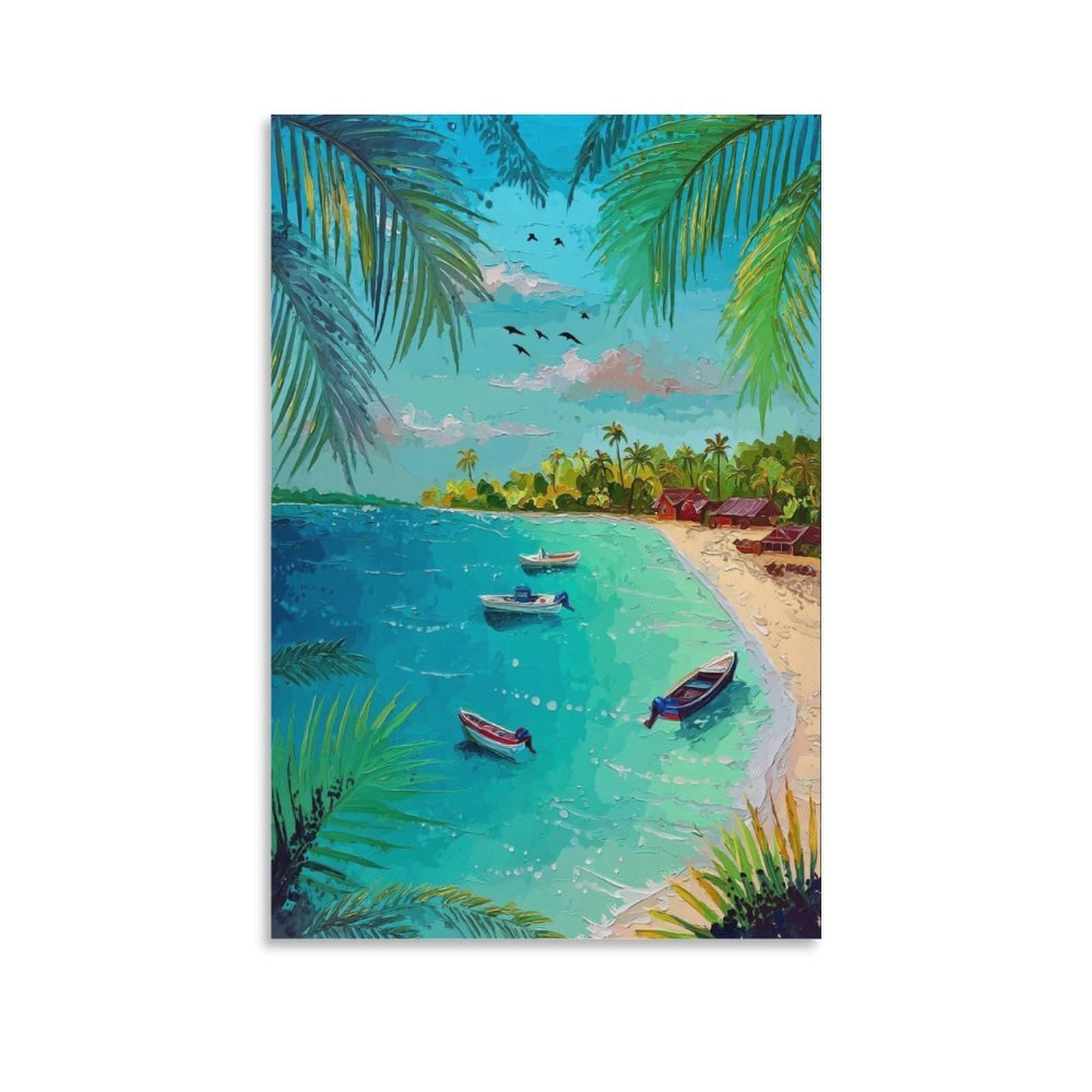 Dominican Republic Posters 20x30inch(50x75cm) Vintage Watercolor Canvas Art