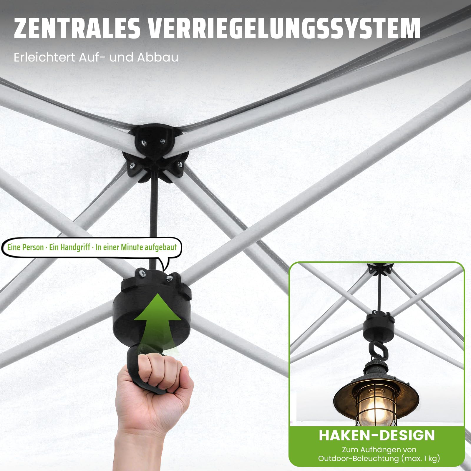4x4m Pop-Up Pavillon,Faltpavillon mit Moskitonetz,Rollen Tragetasche,Weiß | Gartenpavillon Faltbar mit Sandsäcke Stabil,Wasserdicht,UV Schutz 50+,Belüftetes,Partyzelt für Garten Party Festival