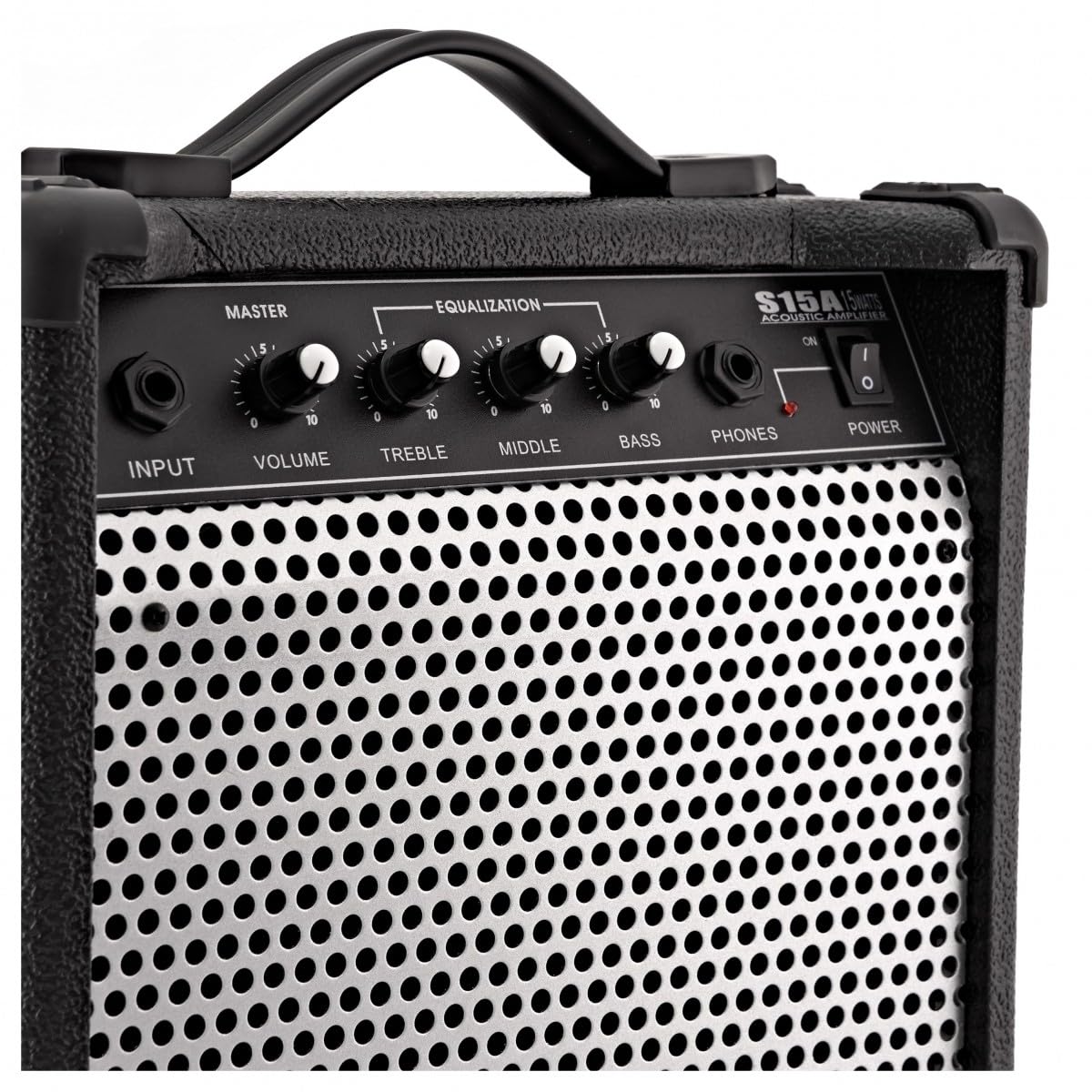 Akustikgitarren-Übungsverstärker von Gear4music, 15 Watt