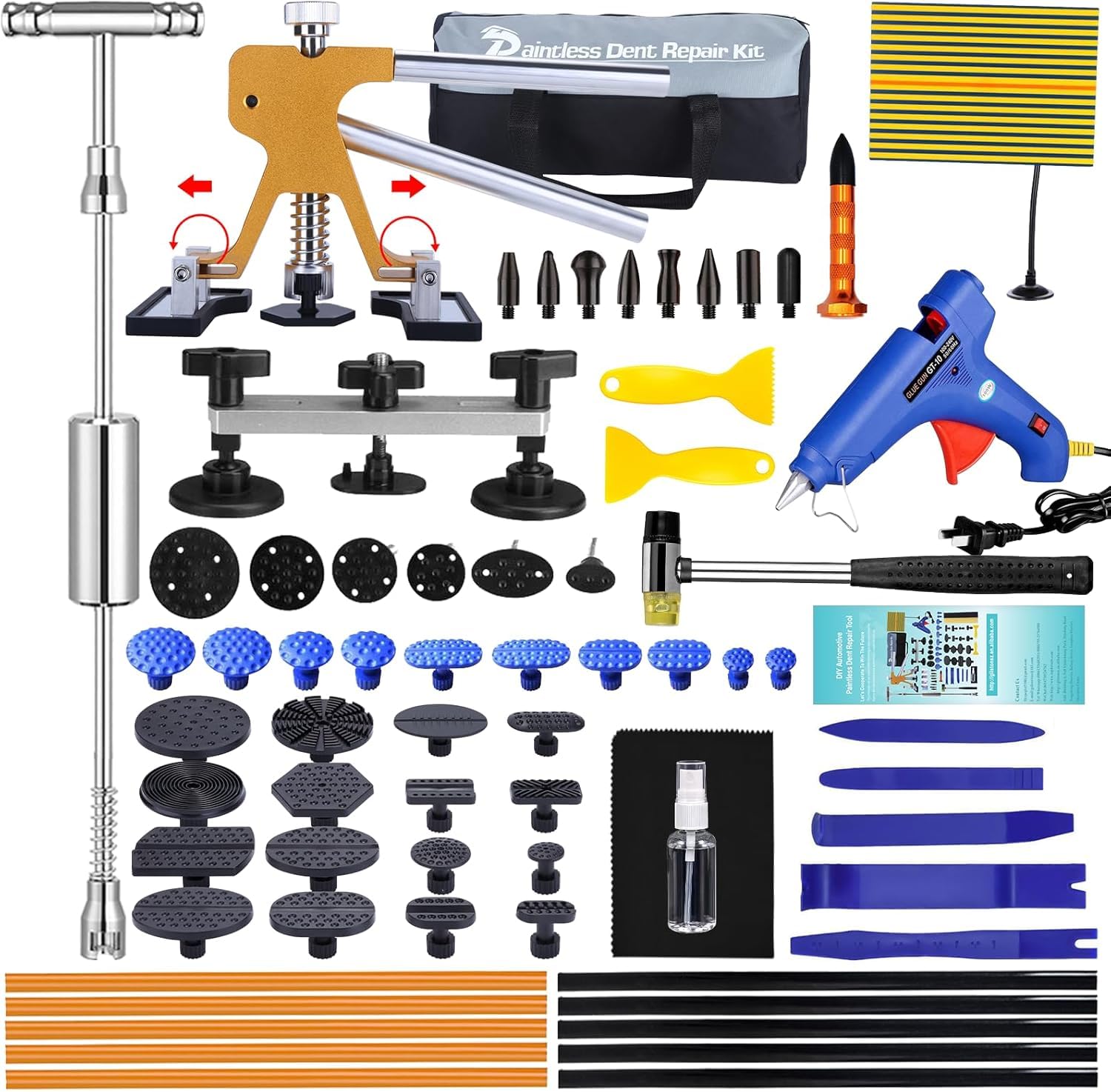 Manelord Car Ventouse Carrosserie et Debosselage Carrosserie, Marteau Carrossier, Auto Kit Debosselage sans Peinture