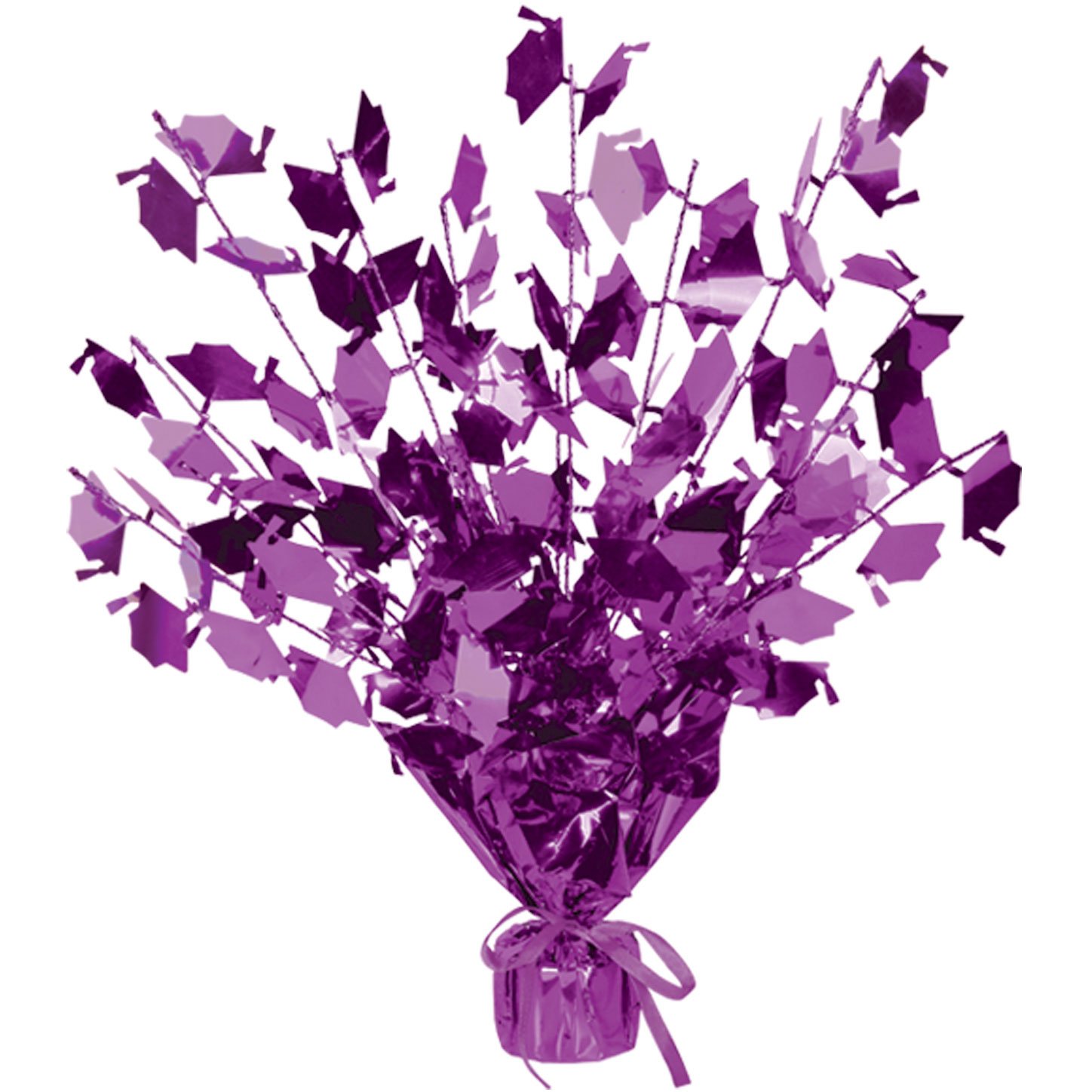 Graduate Cap Gleam 'N Burst Centerpiece (purple) Party Accessory  (1 count) (1/Pkg)