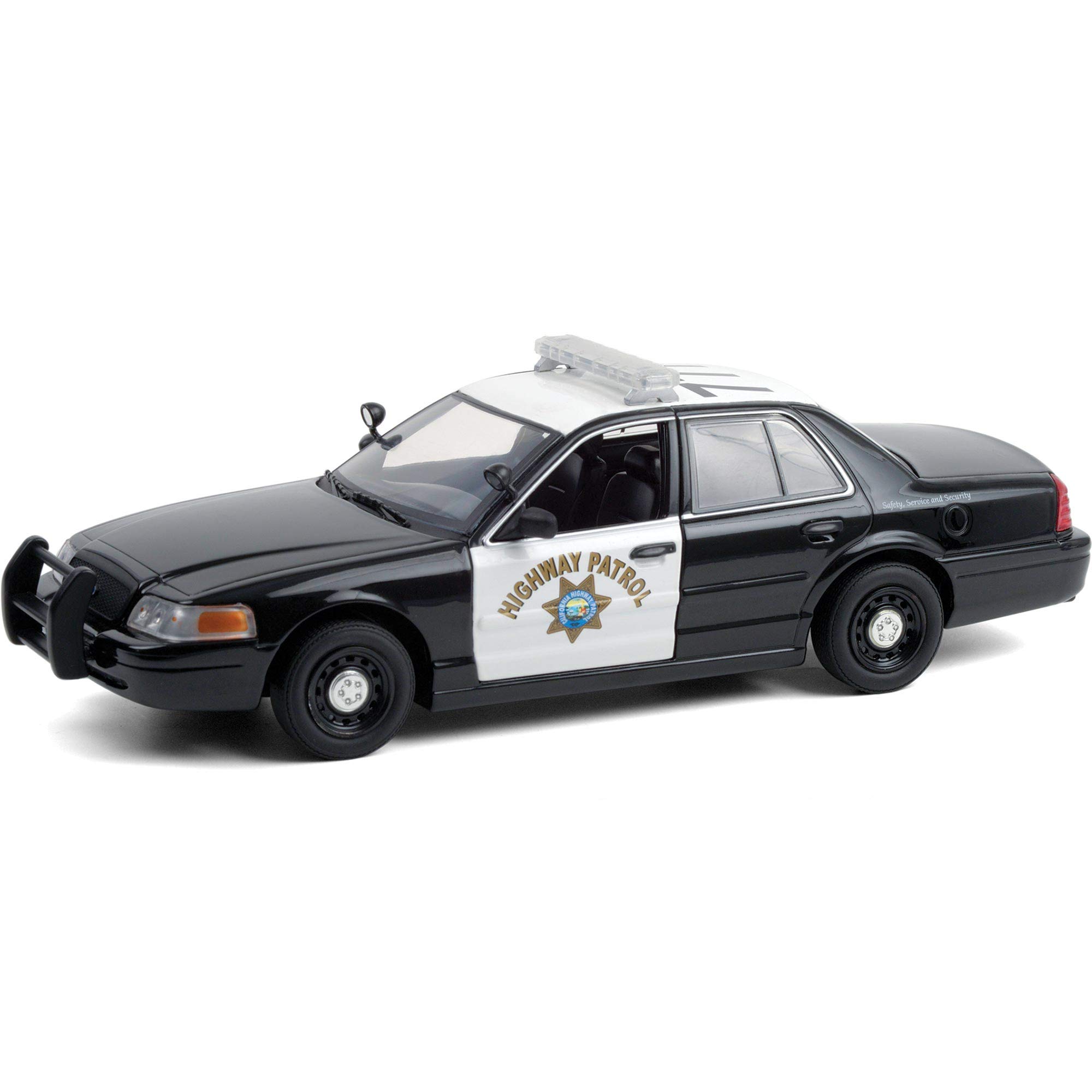 Miniature Greenlight 1:64 – Ford Crown Victoria Police 2008, Série Hot Pursuit, Comme Neuve