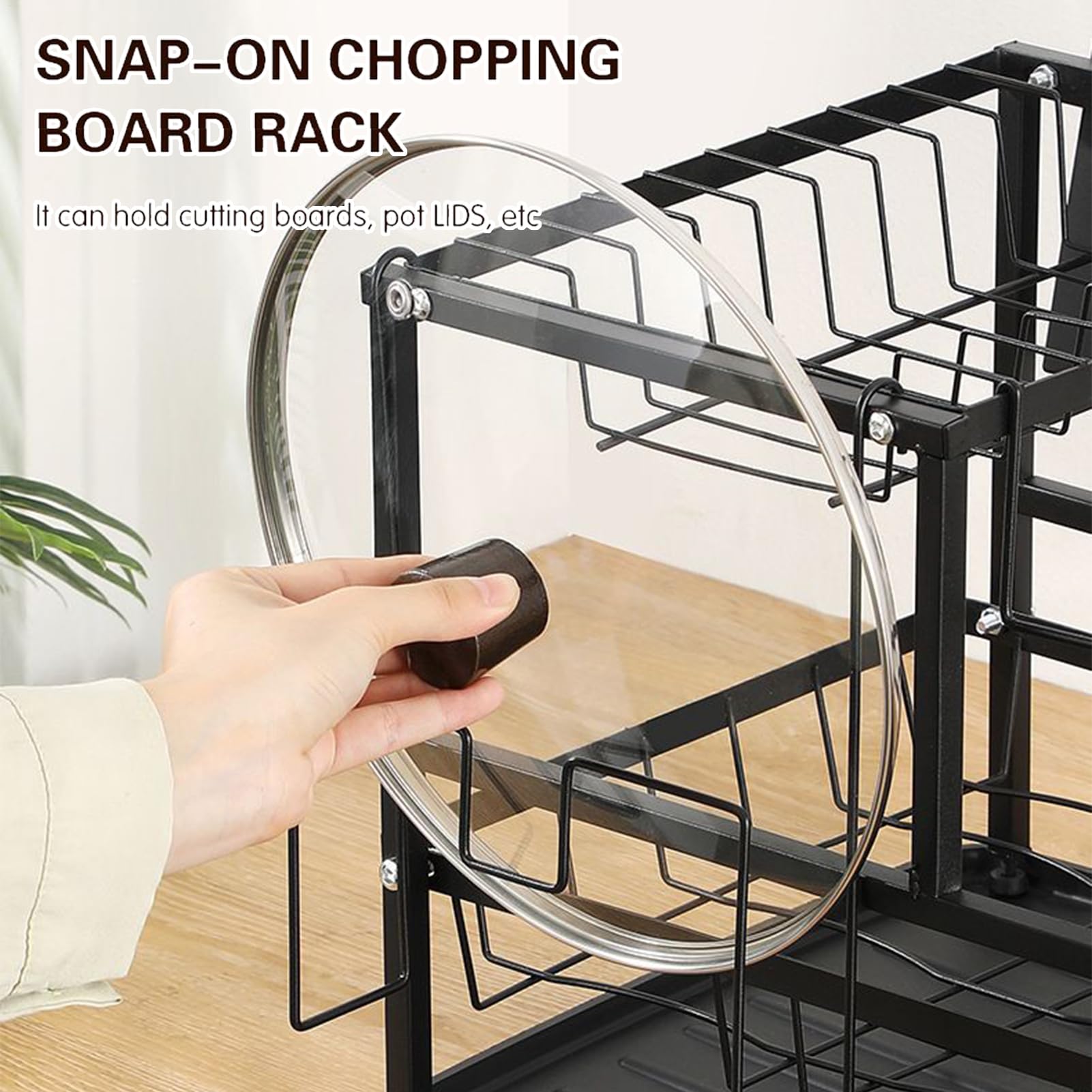 Égouttoir À Vaisselle Pour Plan De Travail Cuisine Grande Capacité | Inoxydable Organisateur Avec Bac Récupérateur Pour Maison