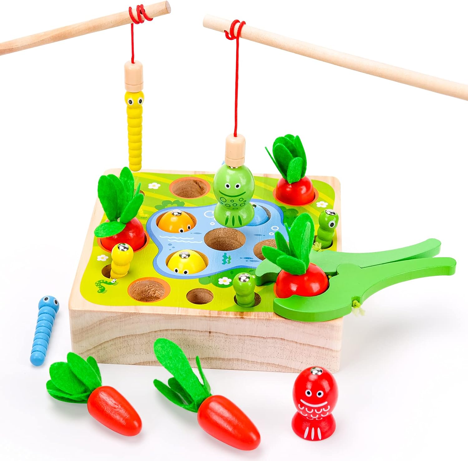 Dream Fun Juguetes Montessori para Niño Niña Juegos Educativos para Niños Juguete de Madera - Regalos de Cumpleaños