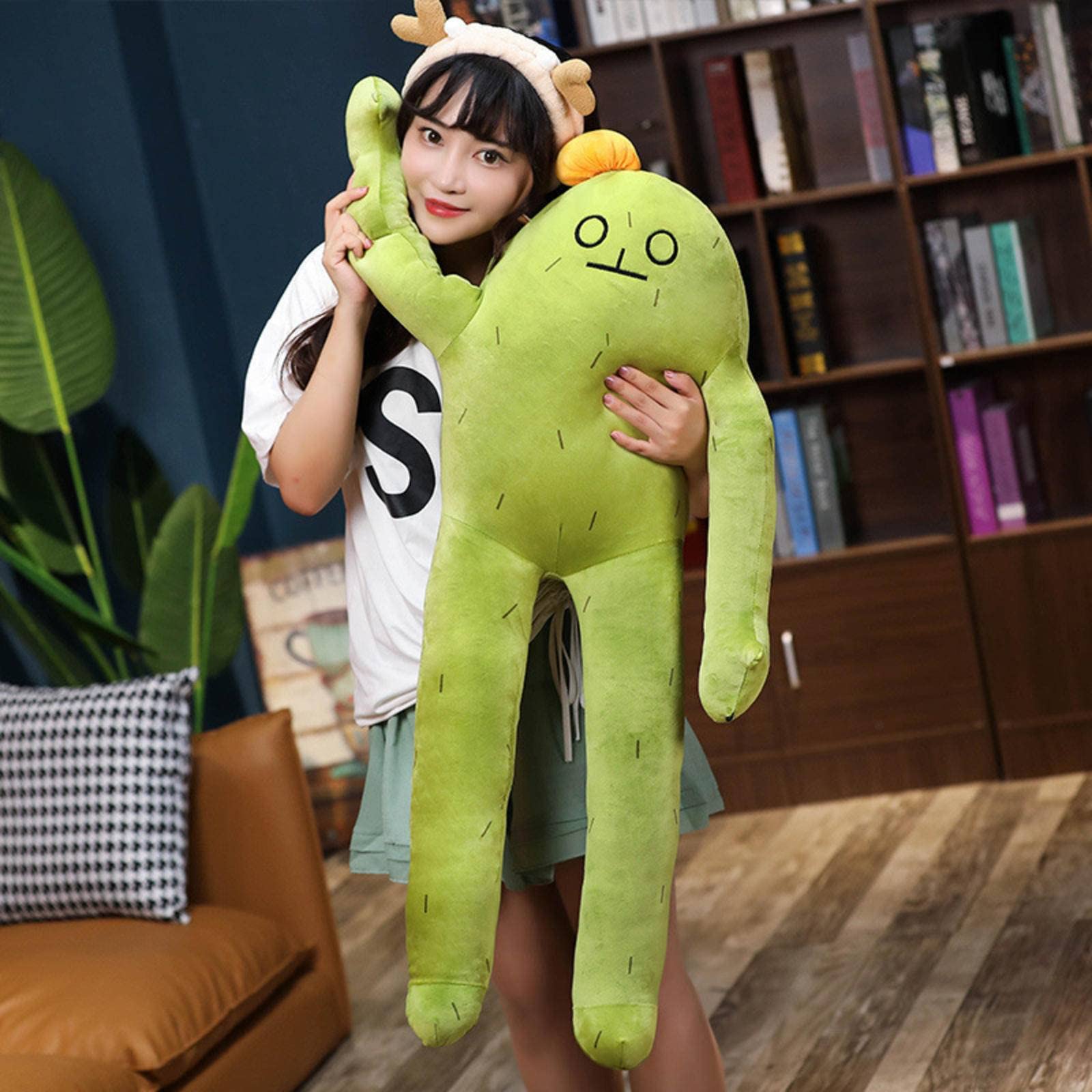 Amazon.co.jp: サボテン充填ぬいぐるみかわいいしゃがんだサボテン
