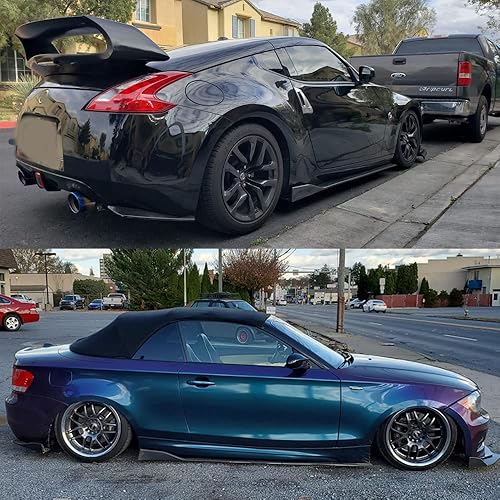 Miniatura 6 de Nuevos paneles balancines 6 piezas, kit de estribo universal para carrocería de coche, faldones laterales, balancines izquierdosderechos, difusores,