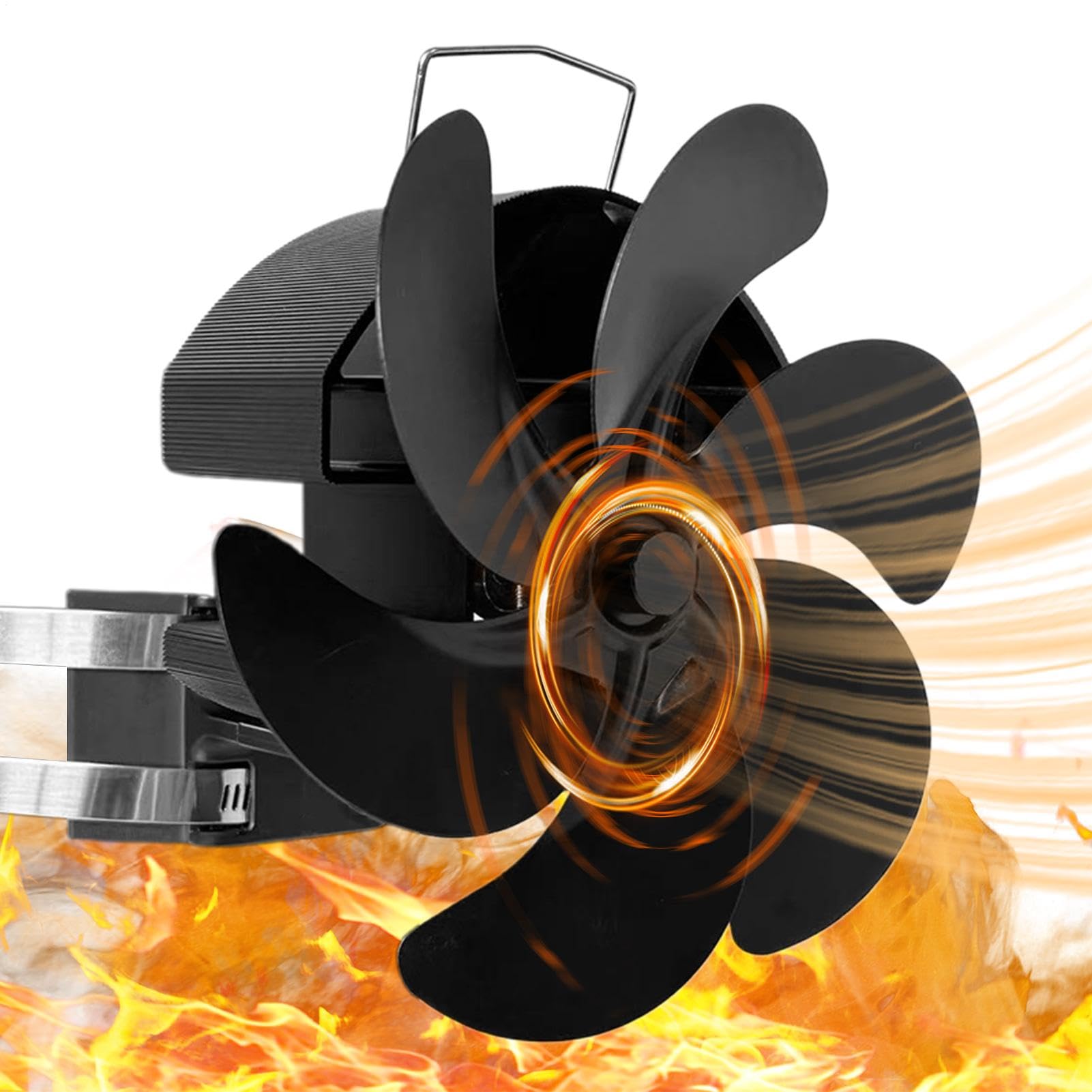 Ventilatore Per Caminetto Con Stufa A Legna Ventilatore Termico Silenzioso | Ventilatore Per Silenzioso Non Elettrico Diffusione Aria Calda Per Bruciatori A Legna E